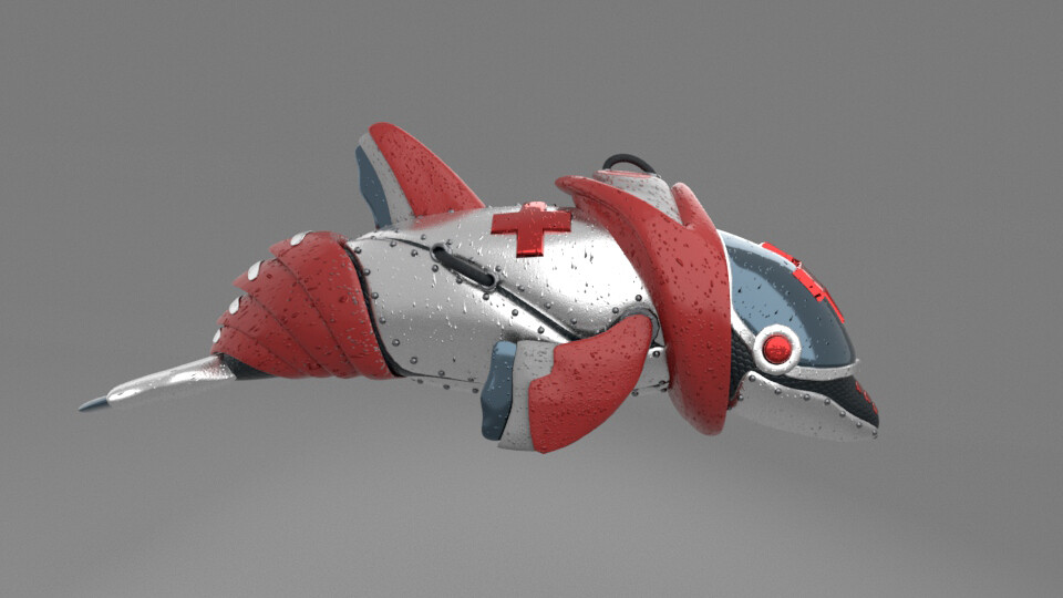 Bridget Bagana 3D model Rescue Dolphin