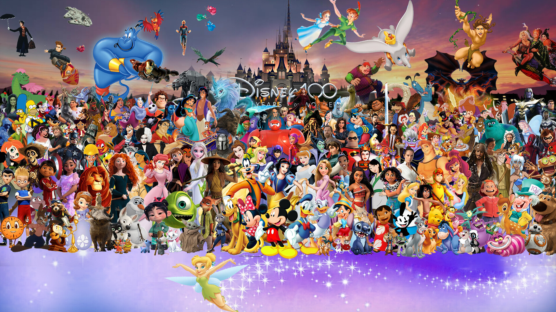ArtStation - Disney Wallpaper | Disney 100