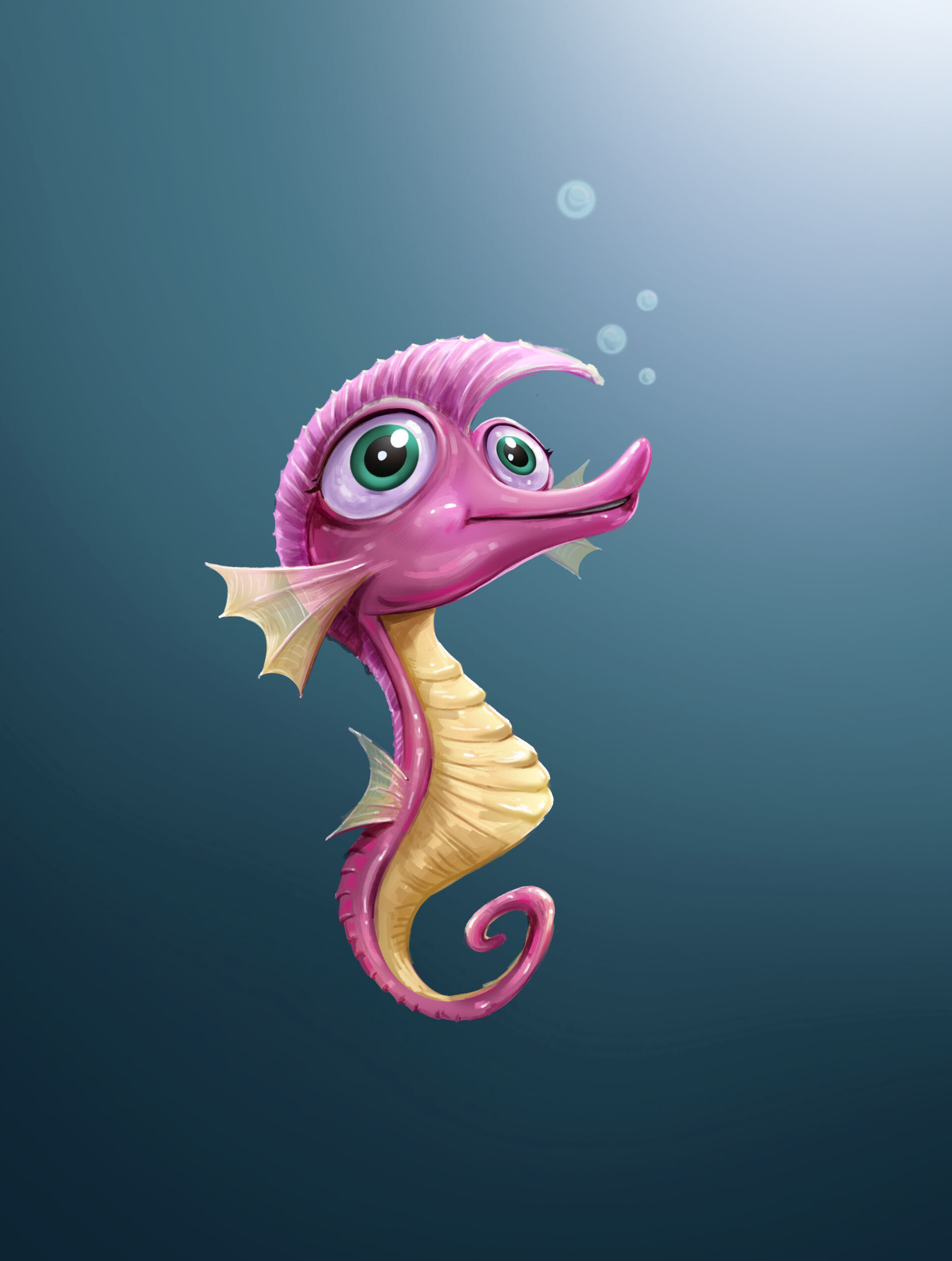 ArtStation - Seahorse character design