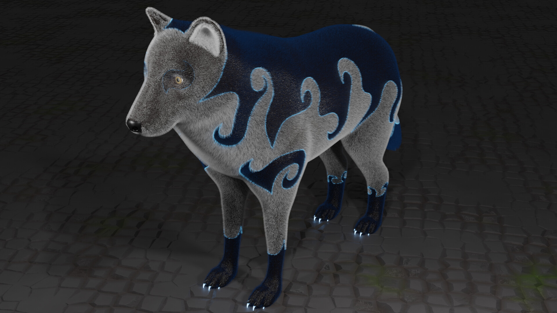 ArtStation Japanese Yōkai Raiju