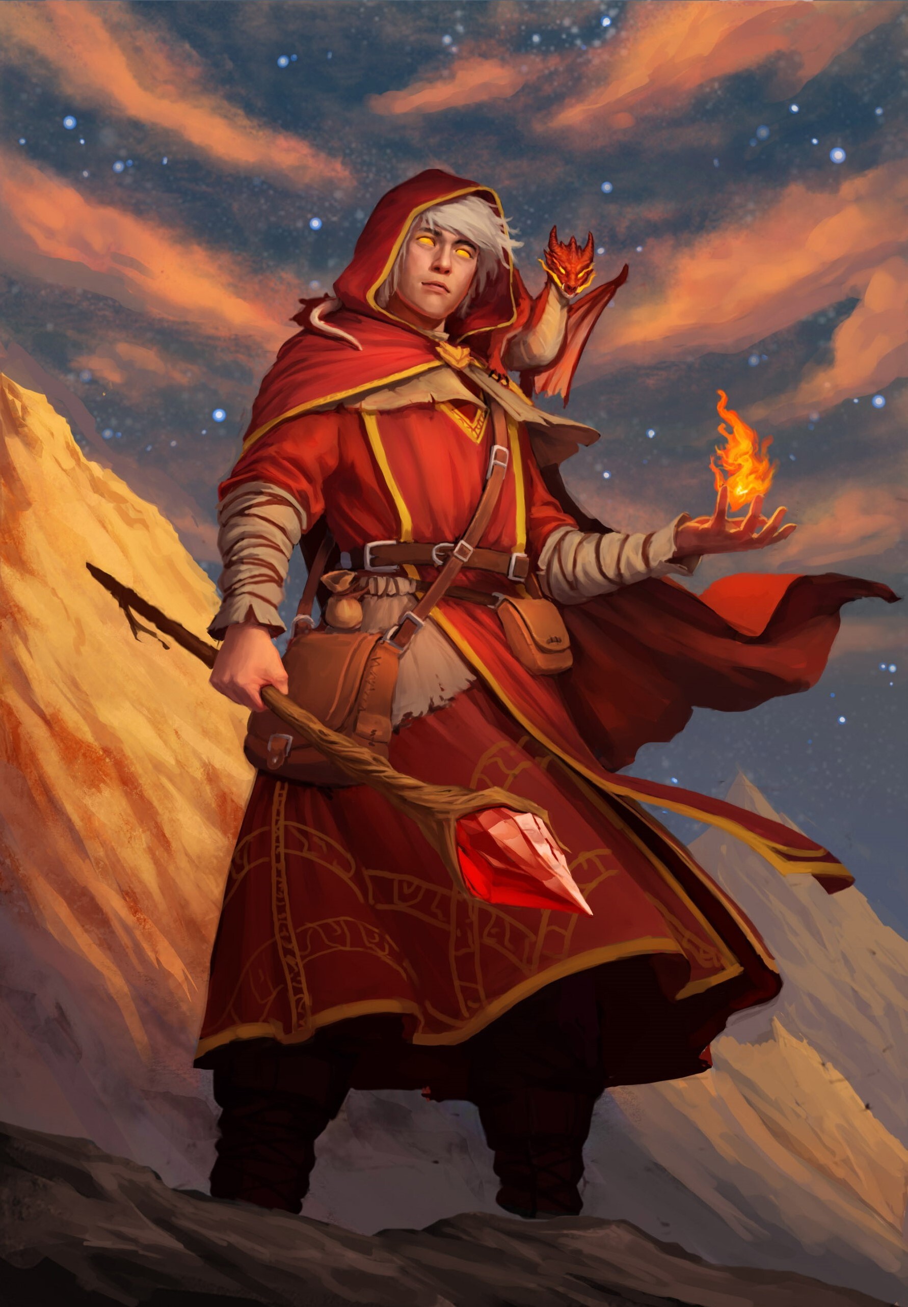 Fire Mage Concept Art