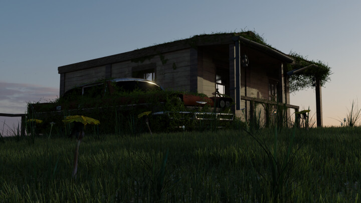 The Lonely Cabin - 3D Modelling Exercise