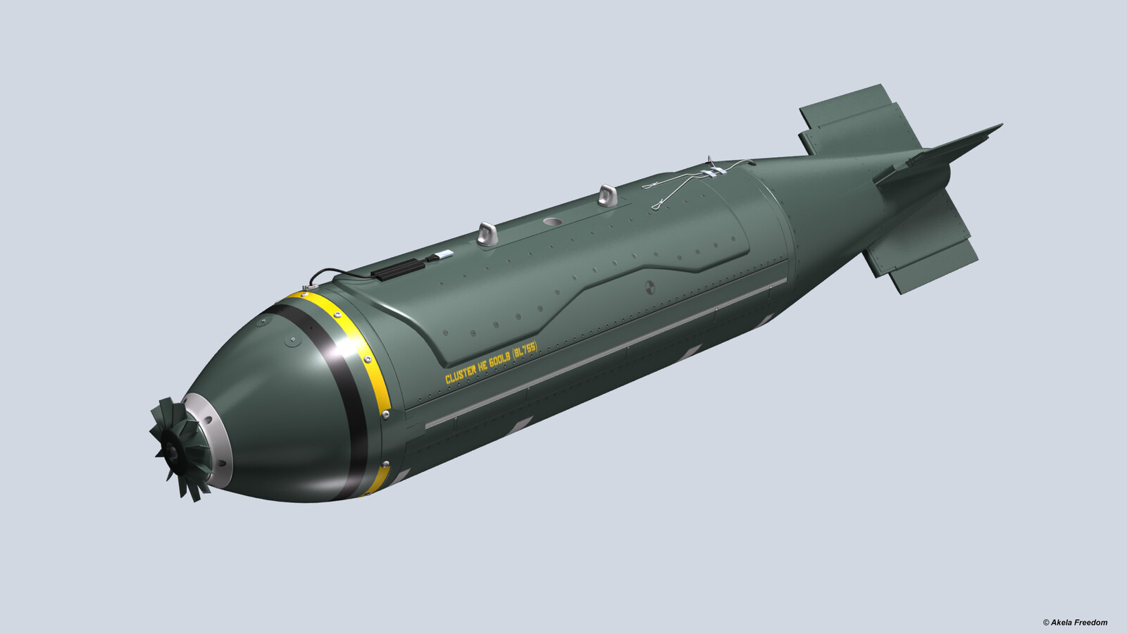 BL755 Cluster Bomb

Link for 3D model:
https://www.cgtrader.com/3d-models/aircraft/military-aircraft/bl755-cluster-bomb-59c55030-9b3b-403d-86d0-3120d692f940