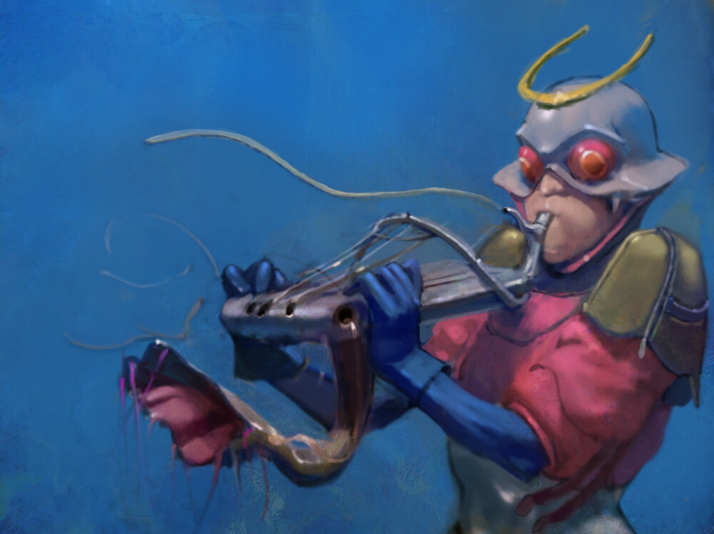 ArtStation trumpet guy