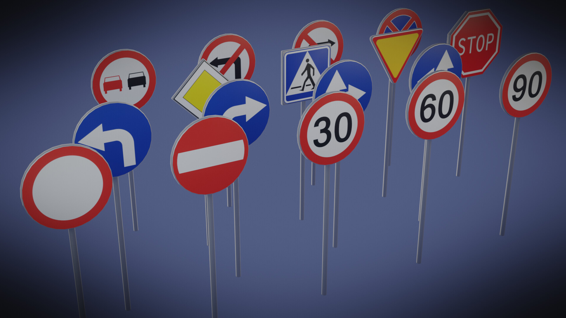 ArtStation - Traffic Signs