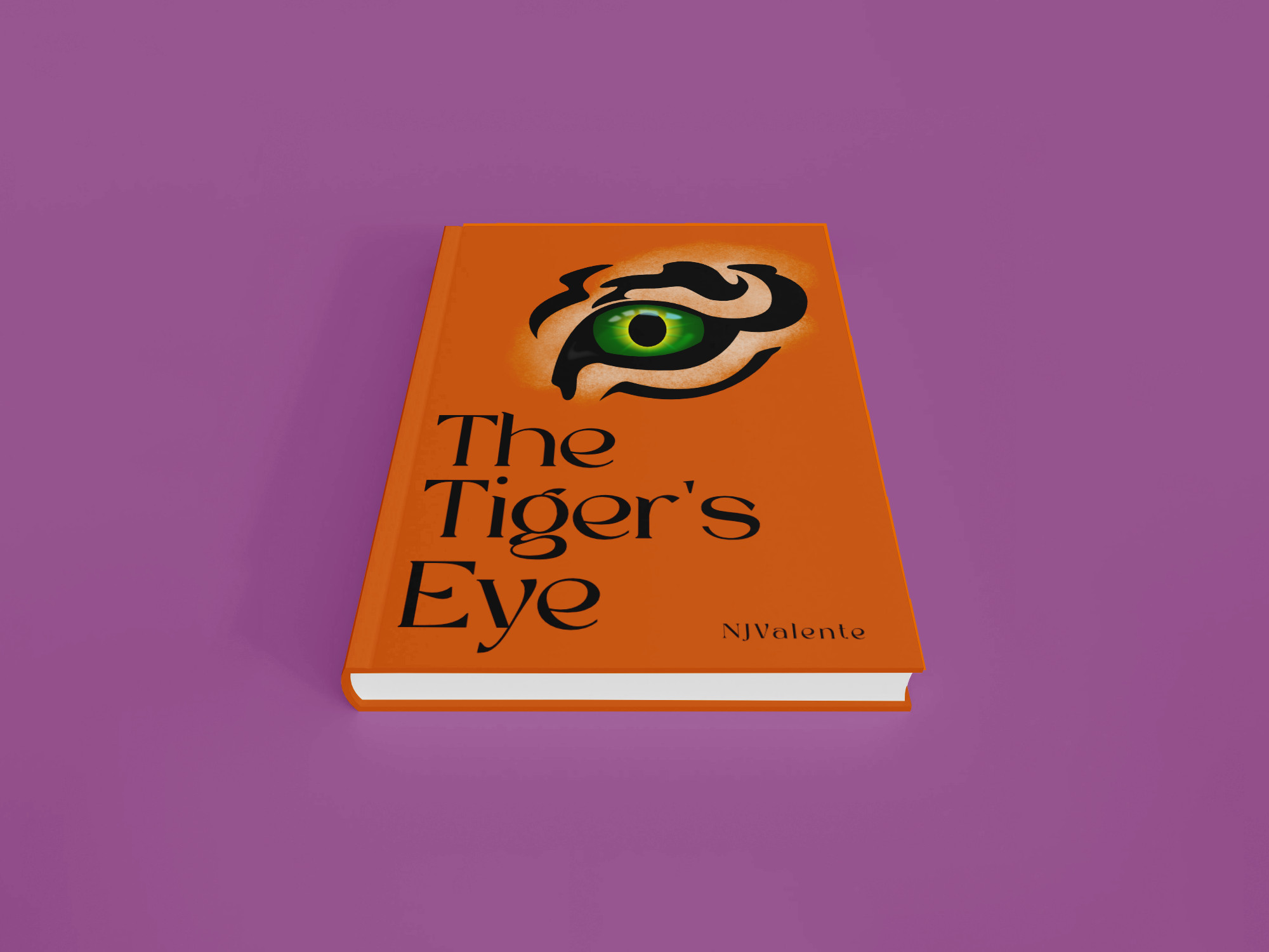 The Tiger's Eye book cover illustration mock up.