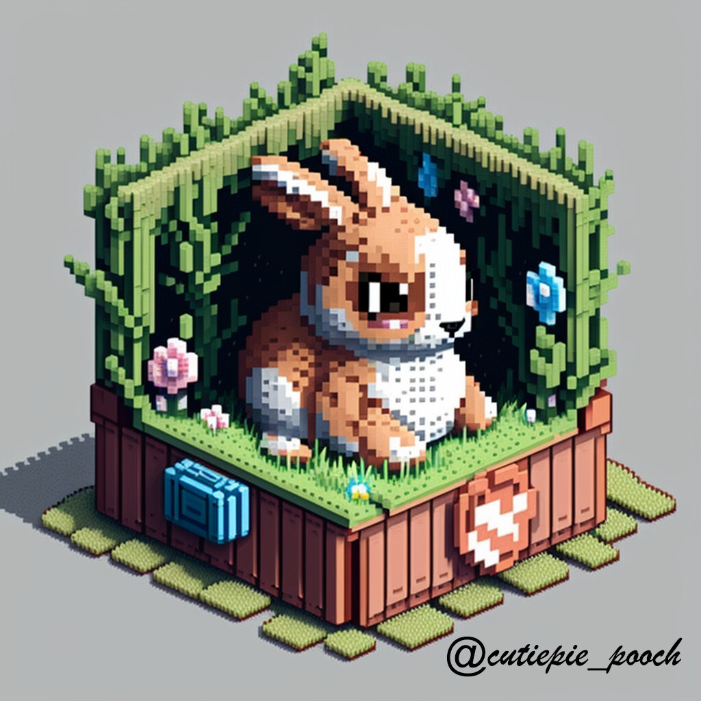 ArtStation - Cute Bunny Pixel Art