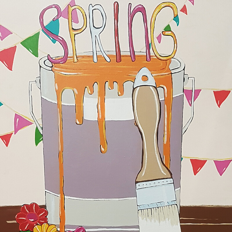 Spring Into Colour Sign