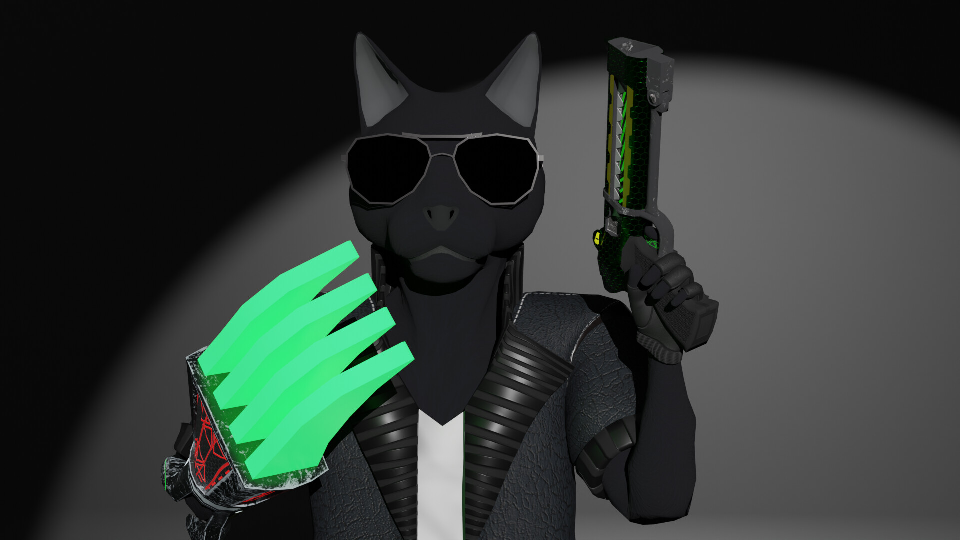 ArtStation - Cyberpunk Cat