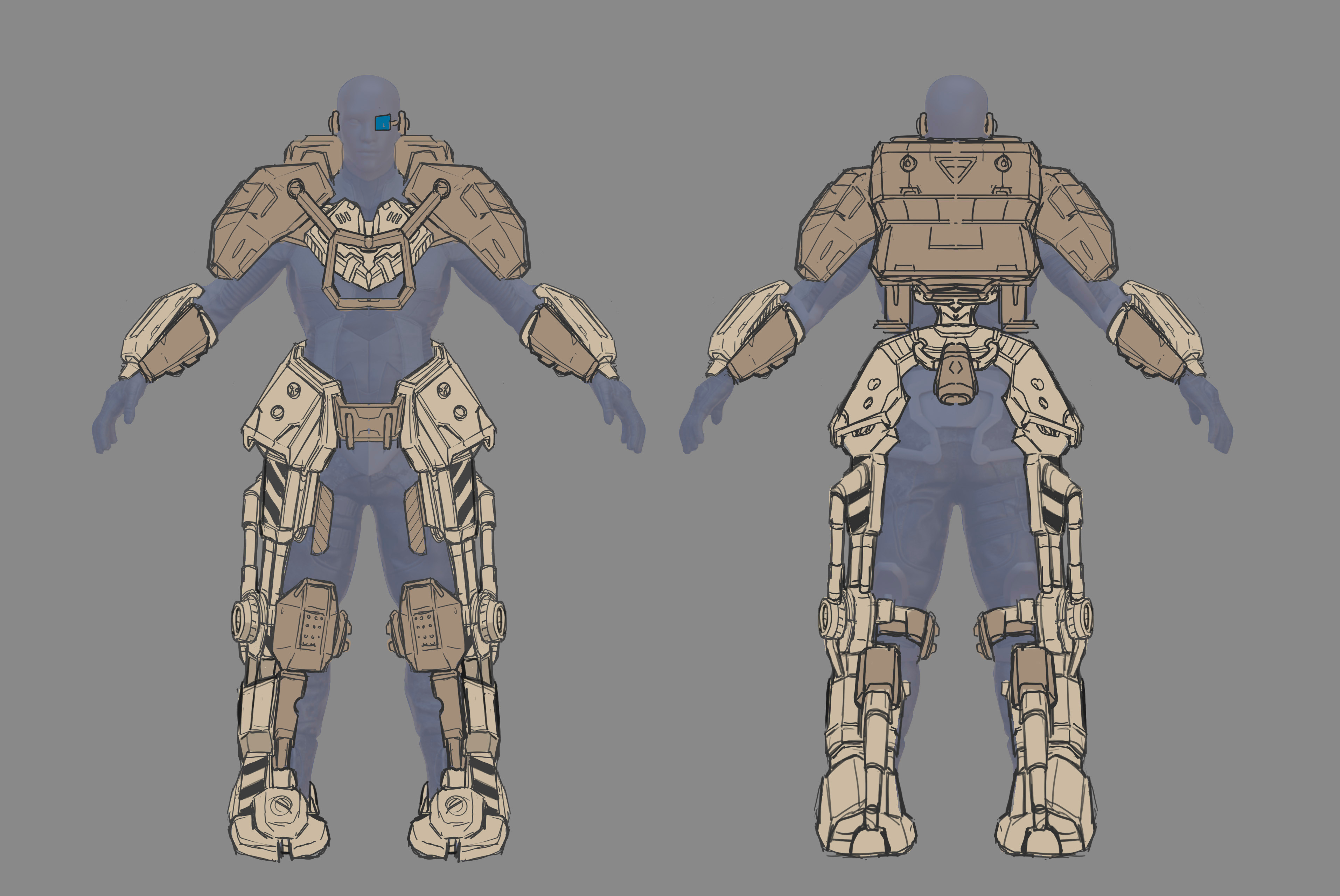 Sketch - Sci-fi armor 02 - T2