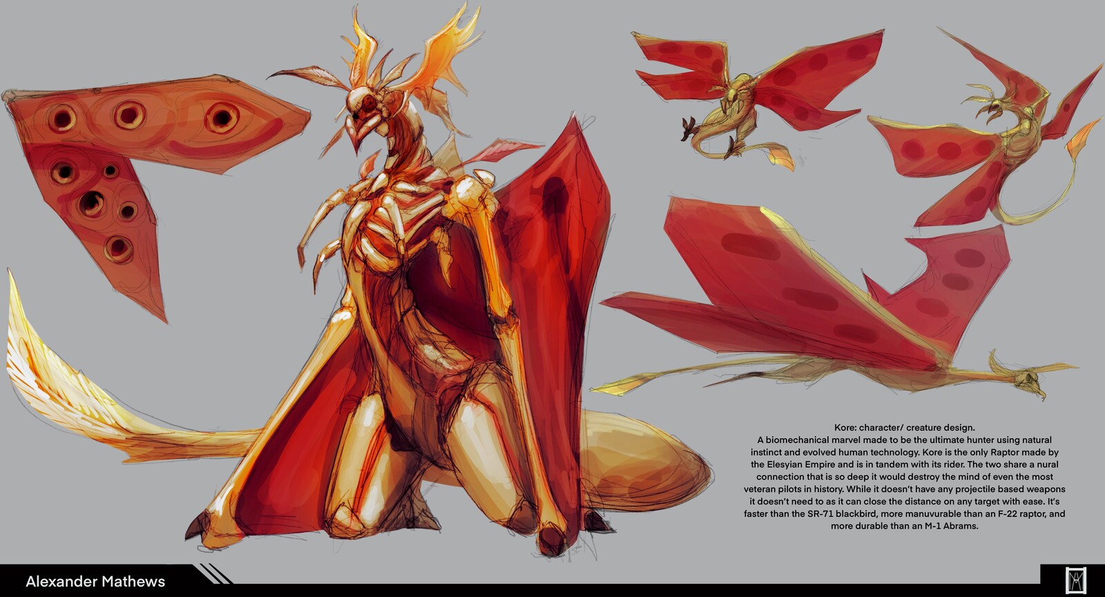 Creature design for past personal project.