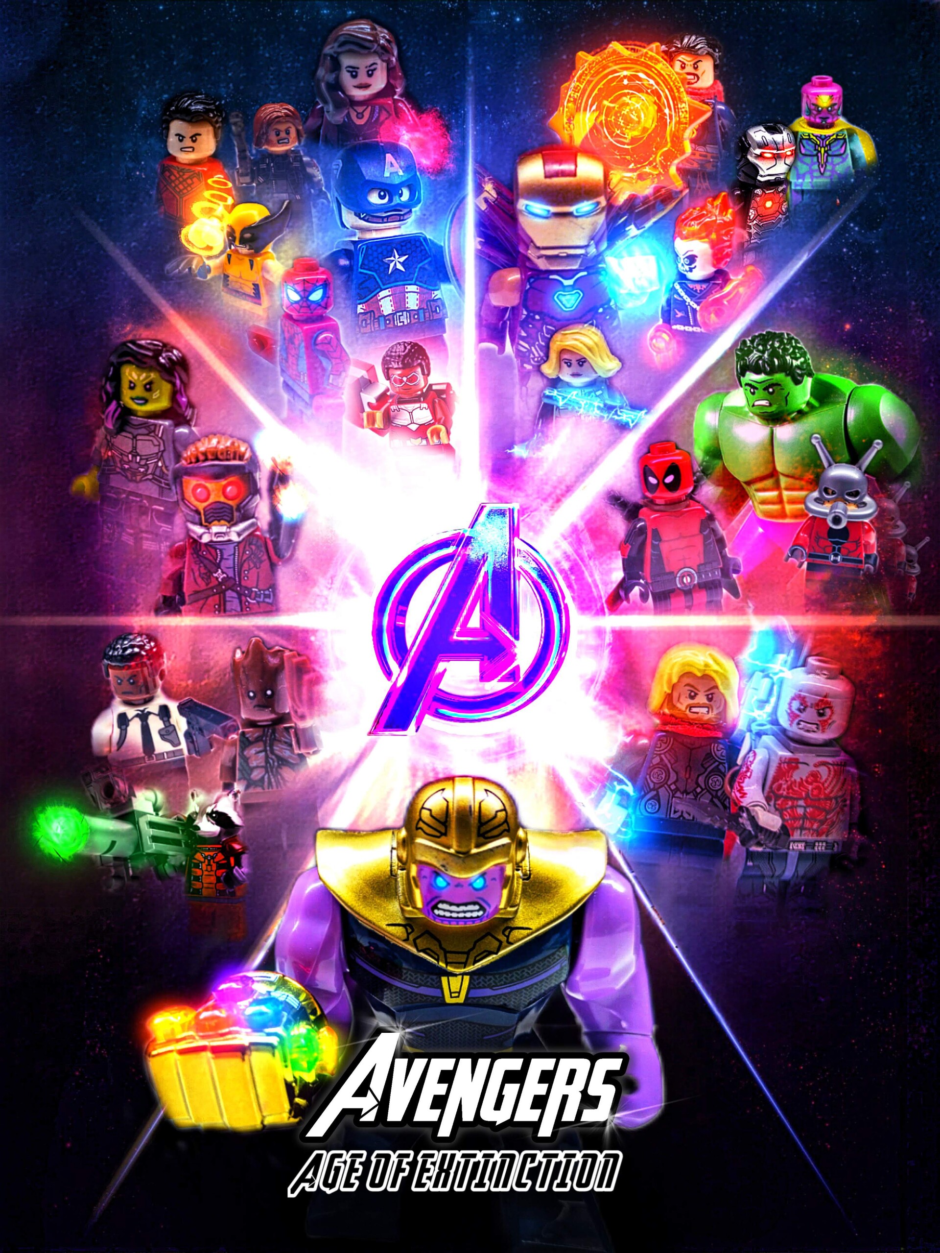 ArtStation - LEGO Marvel's Avengers: Poster in LEGO Recreation: 23in23  project!