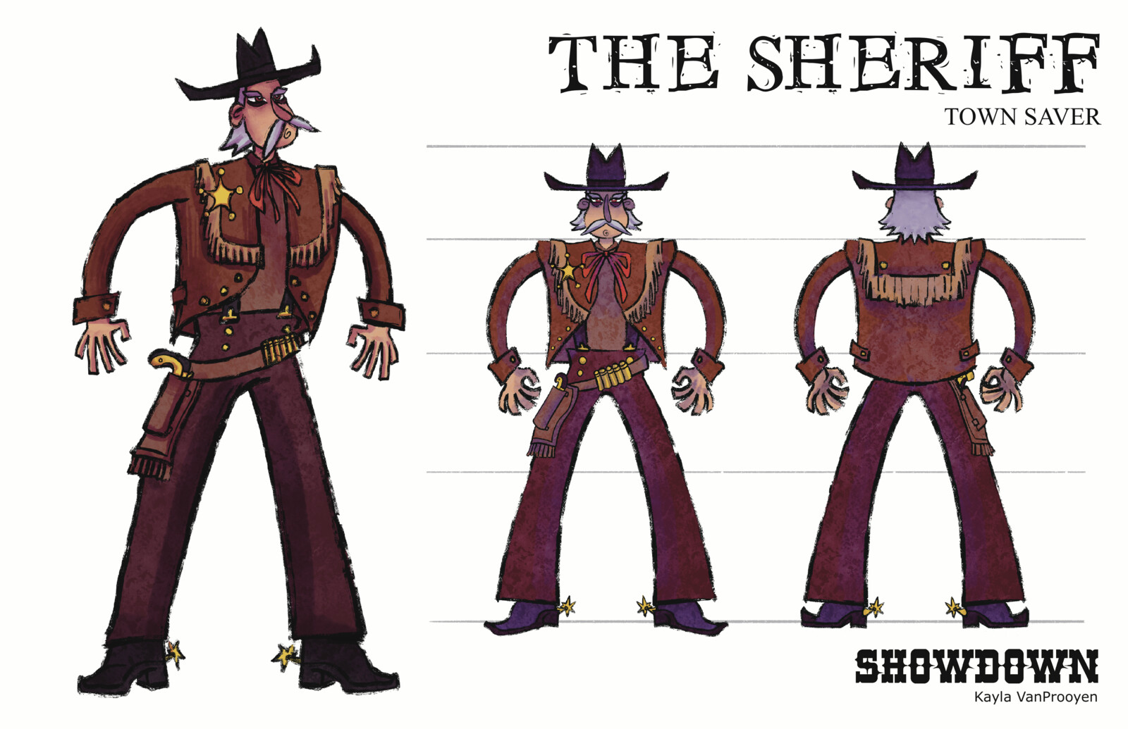 Character sheet for the Sheriff.