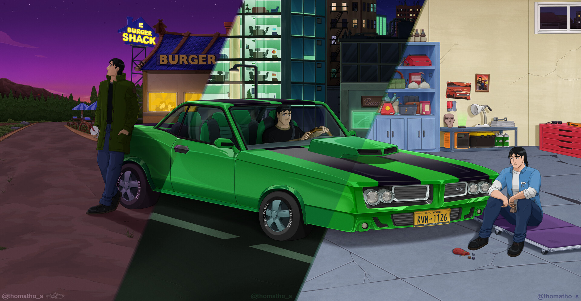 ArtStation - A Love Letter to Kevin and his Car