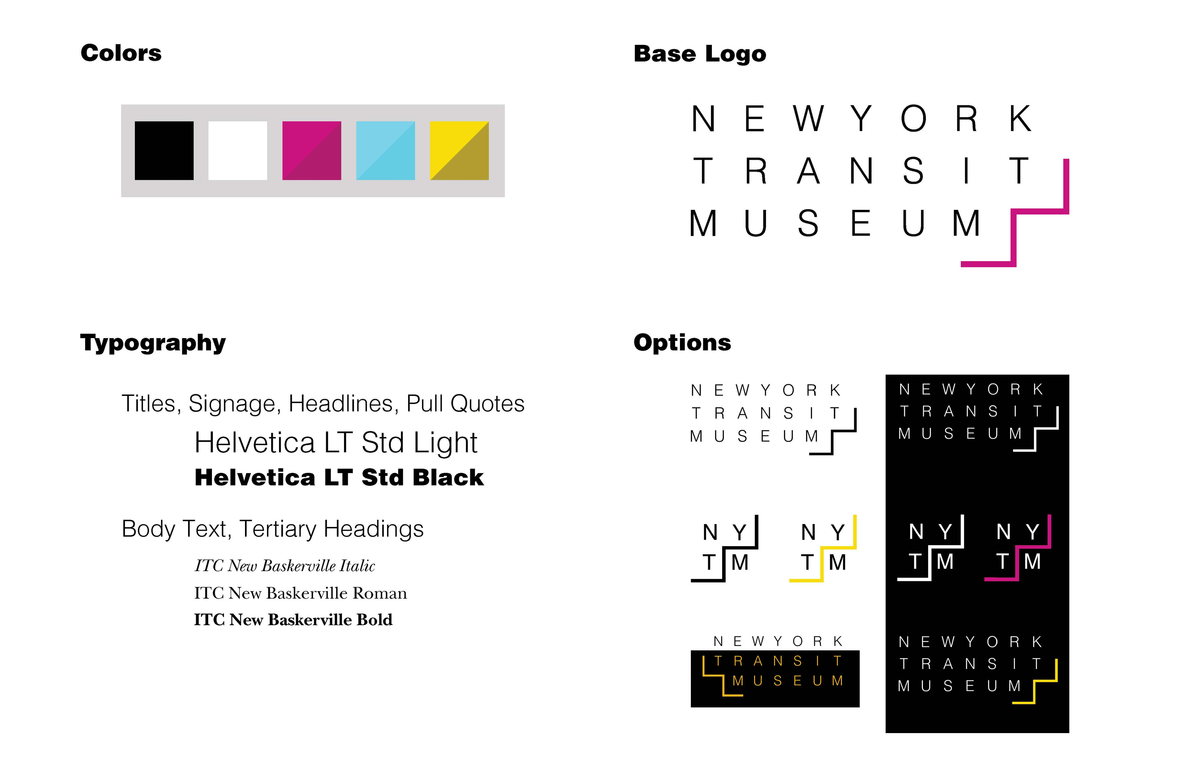 Basic branding overview with logos, colors, and type
