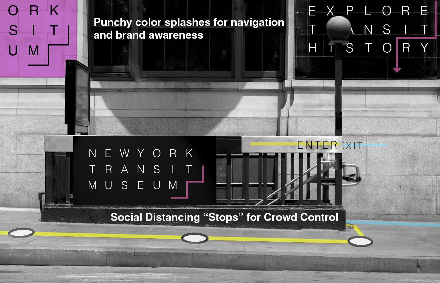 Some entrance and wayfinding proposals.