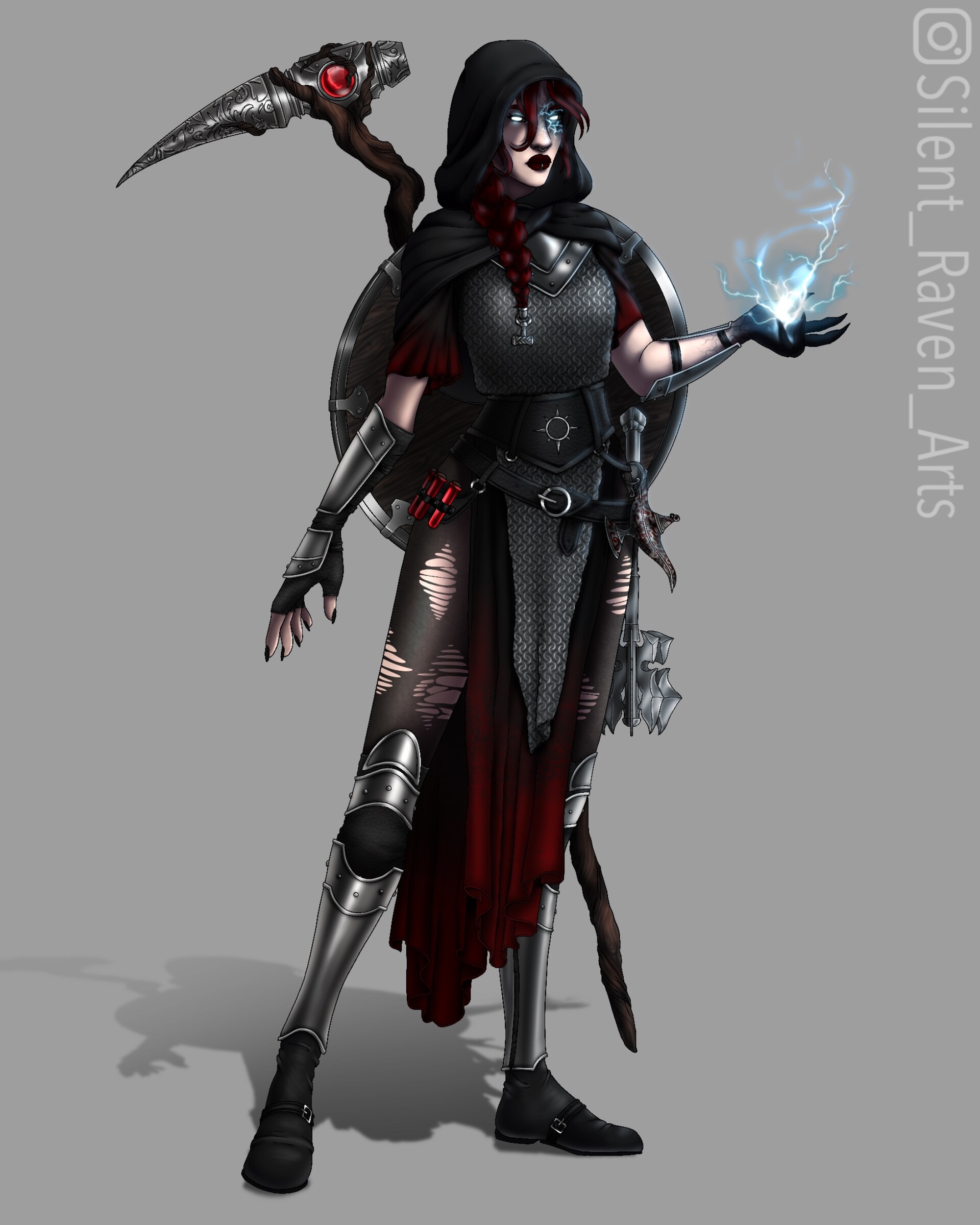 ArtStation Character Design female warlock DnD