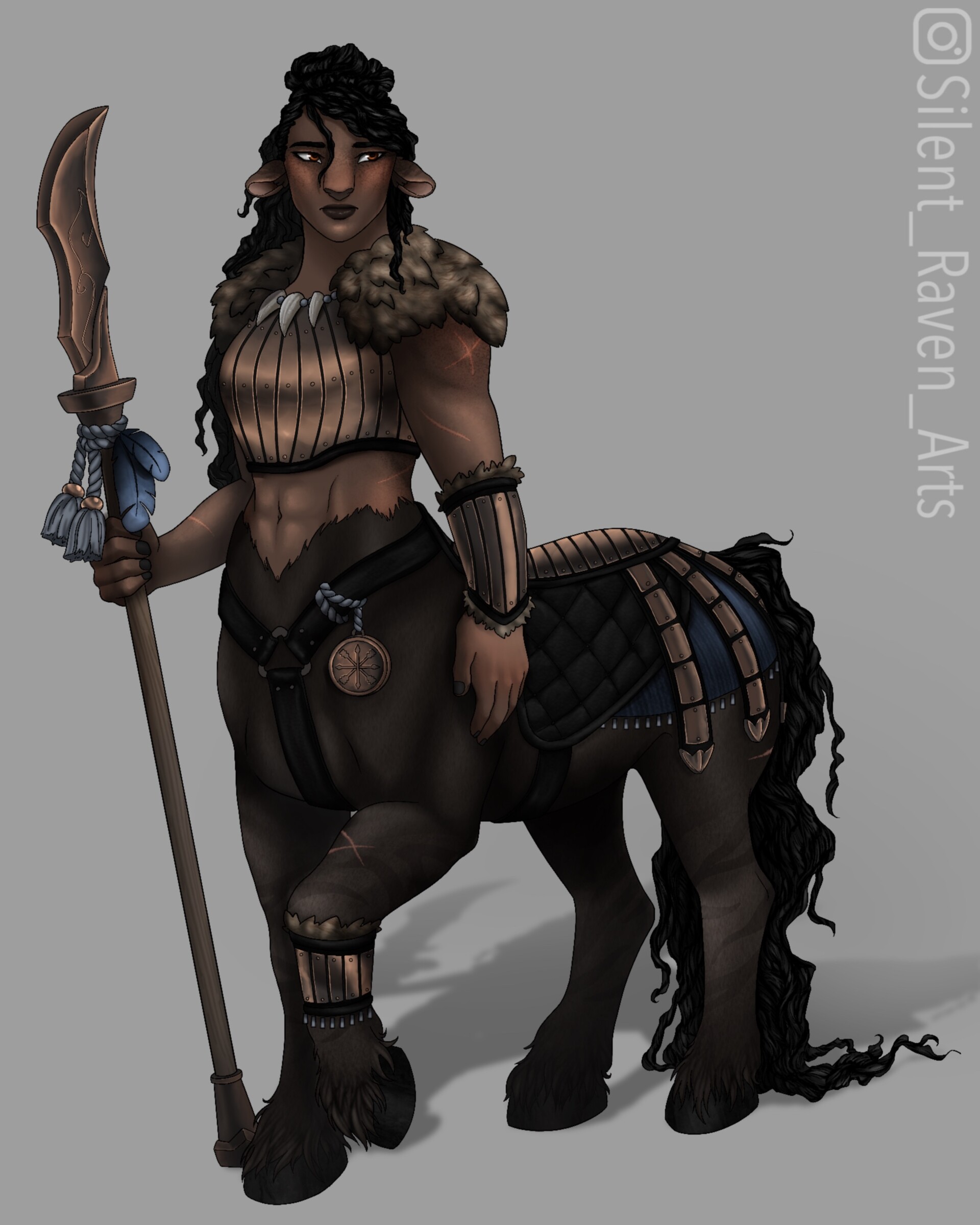 ArtStation Character Design female barbarian DnD