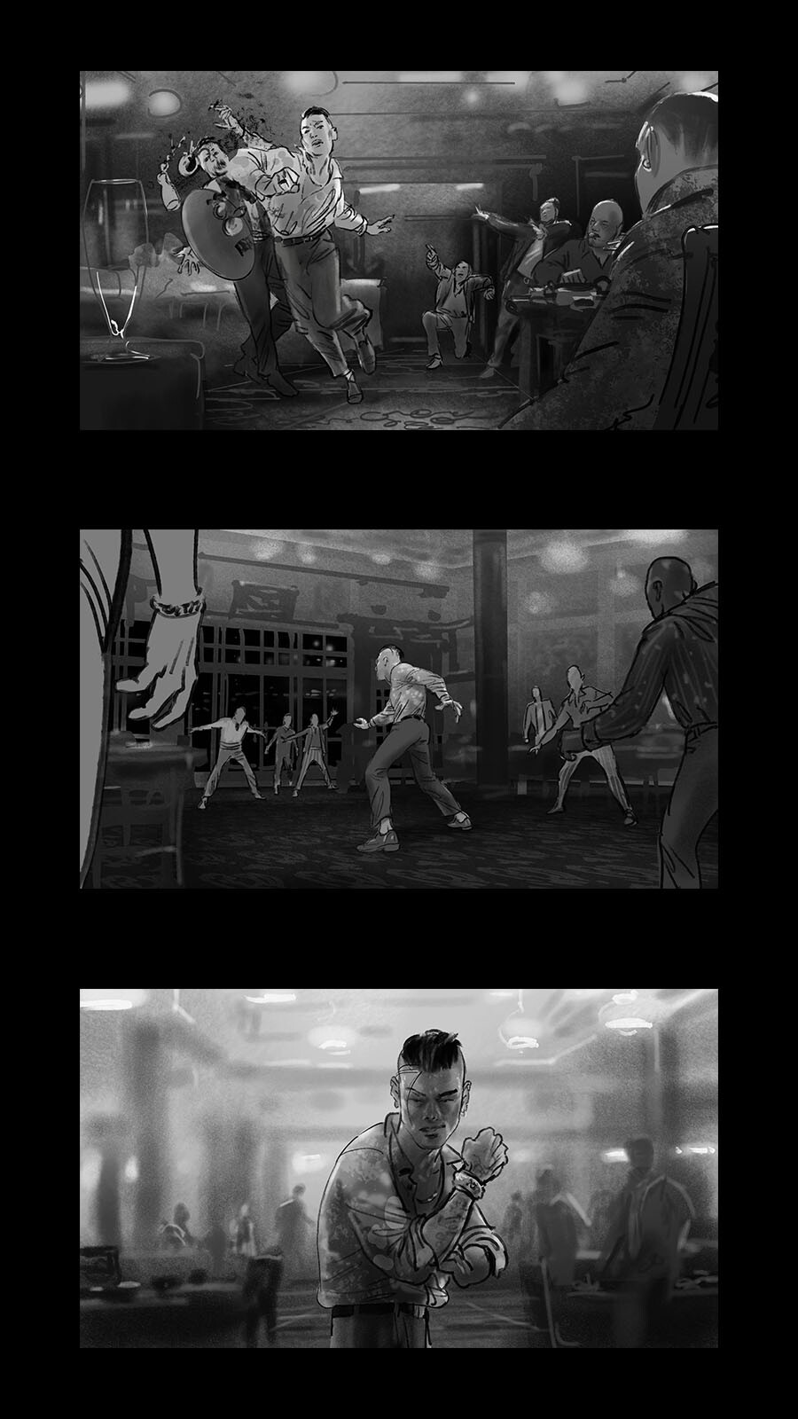 ArtStation Storyboard sequence based on the novel Jade City by