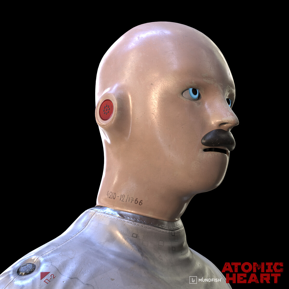 Atomic Heart VOV-A6 Robot Articulated Bust Face 3D model 3D