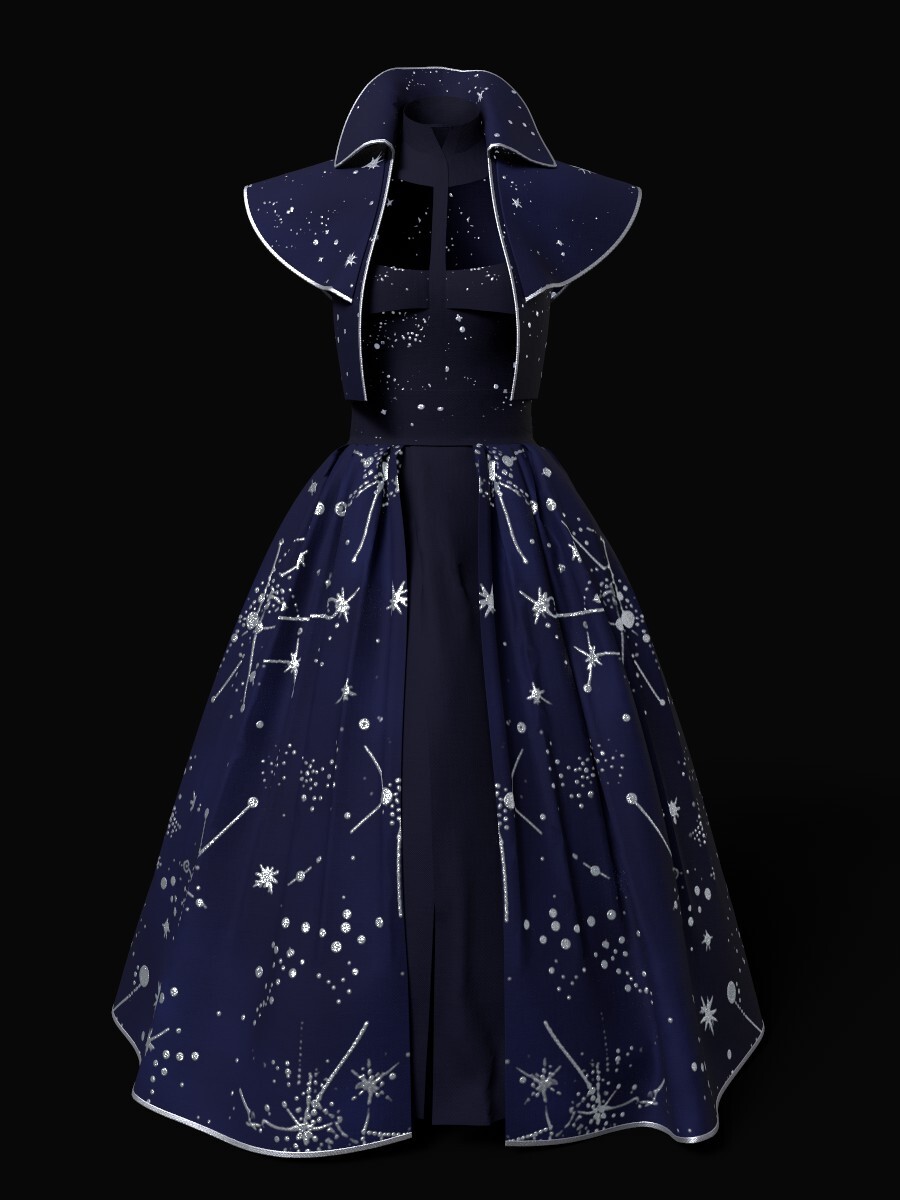 ArtStation - Ravenclaw Witch Aesthetic Dress