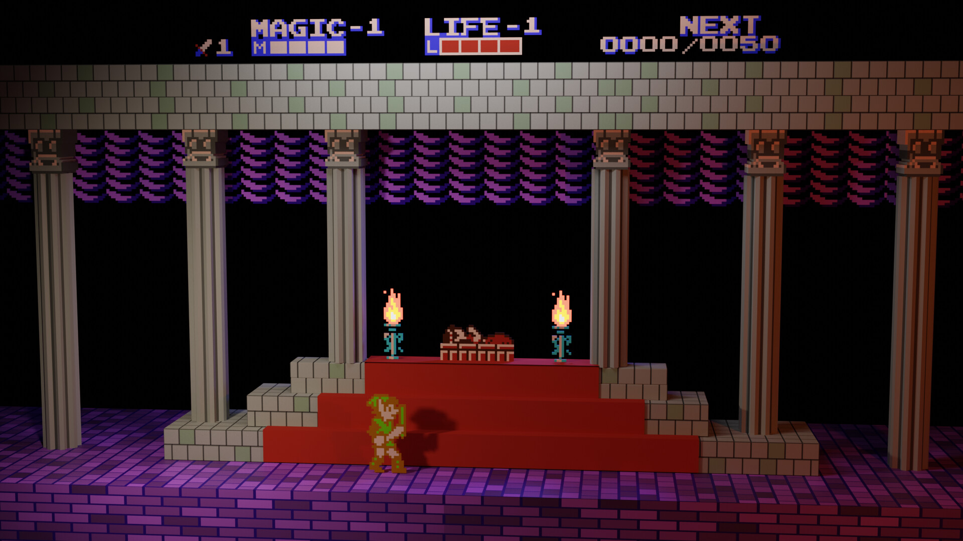 ArtStation Zelda II The adventure of Link Fan Art