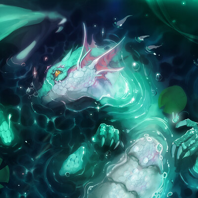 Aurora Dragon for DragonShield Art Contest