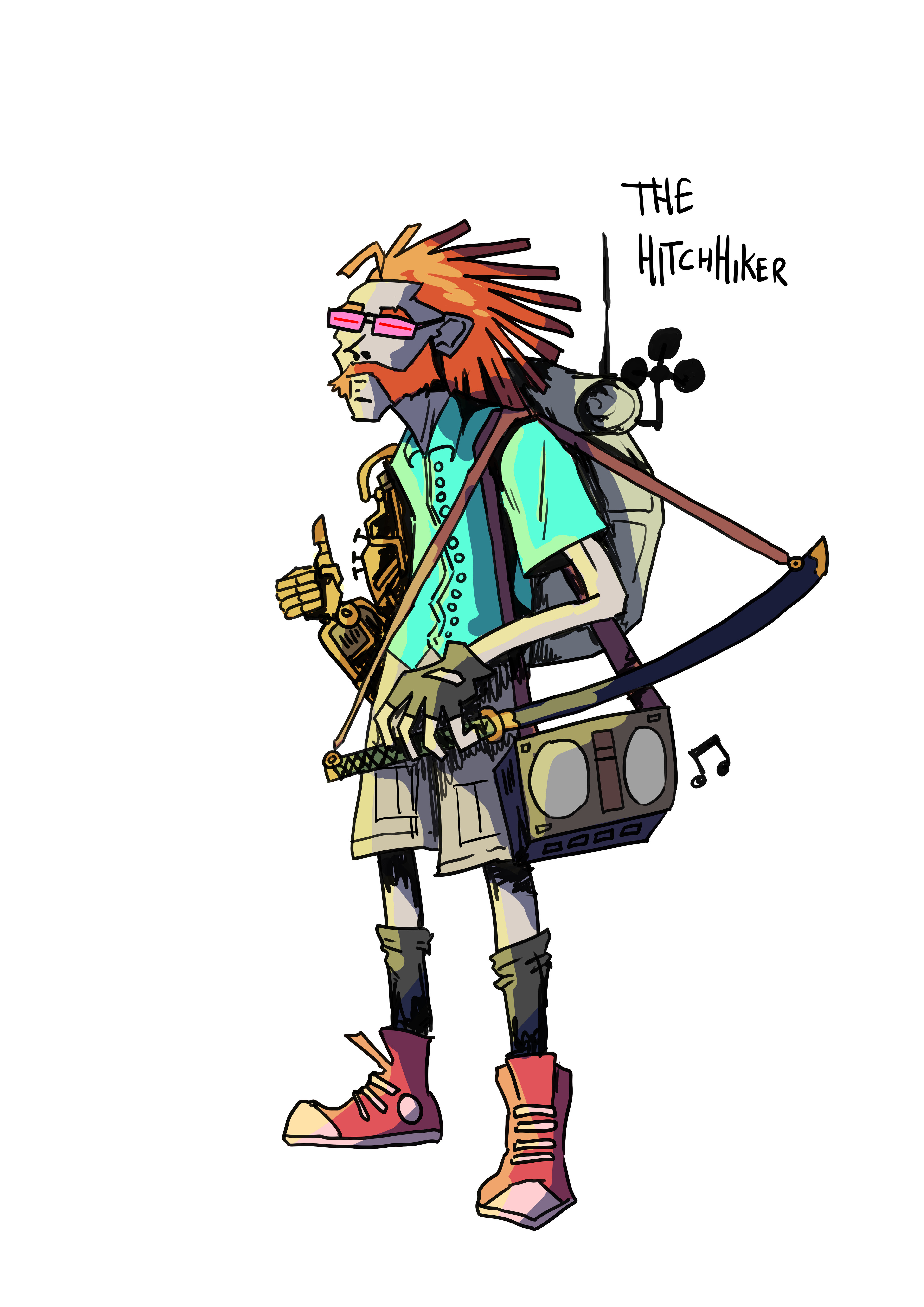 The Hitchhiker. Nobody would suspect him to be as powerful a Slayer as he is. Most consider him to be a modern day Banksy.