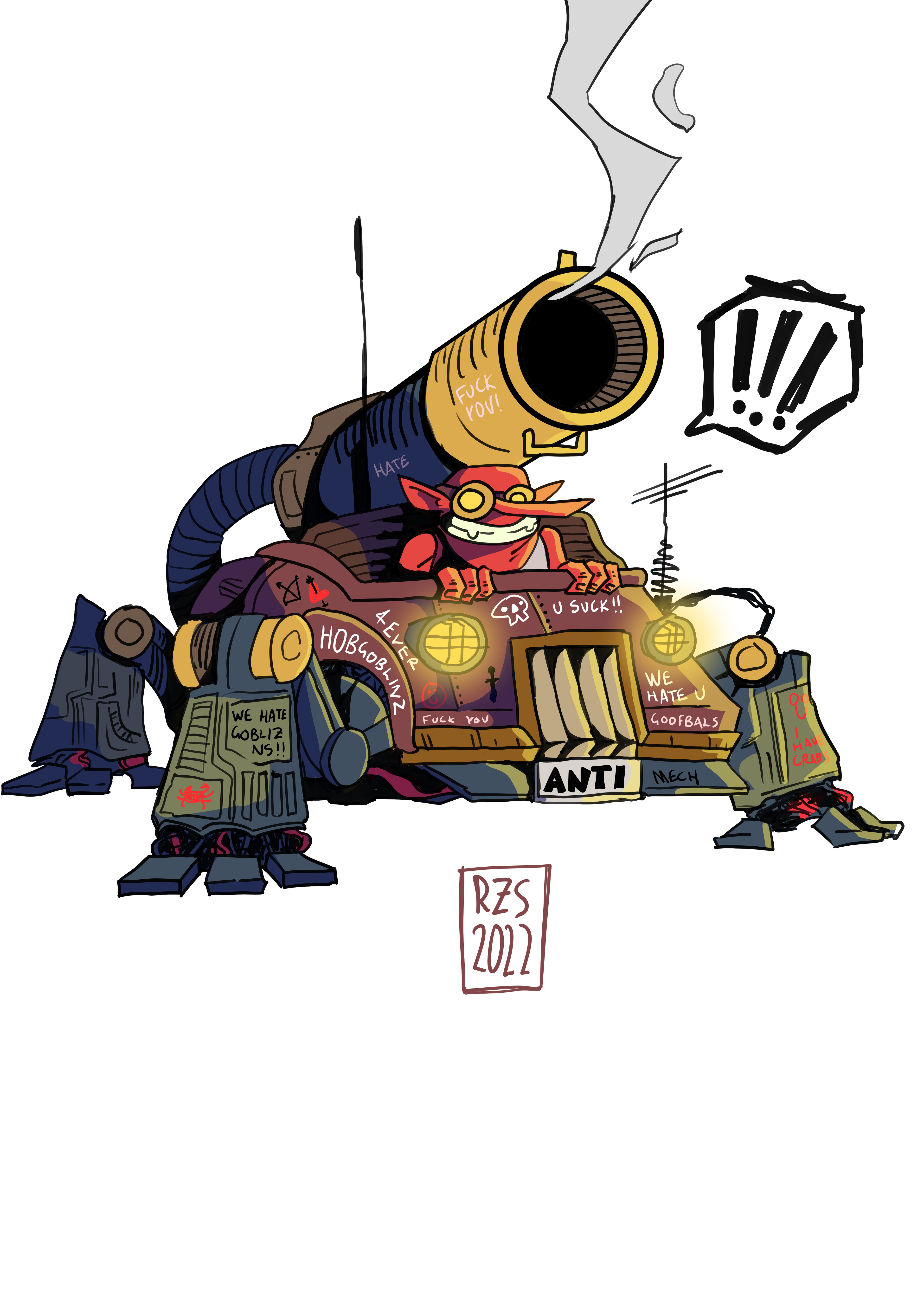 An anti-mech tank perfect for destroying Goblinmechs.