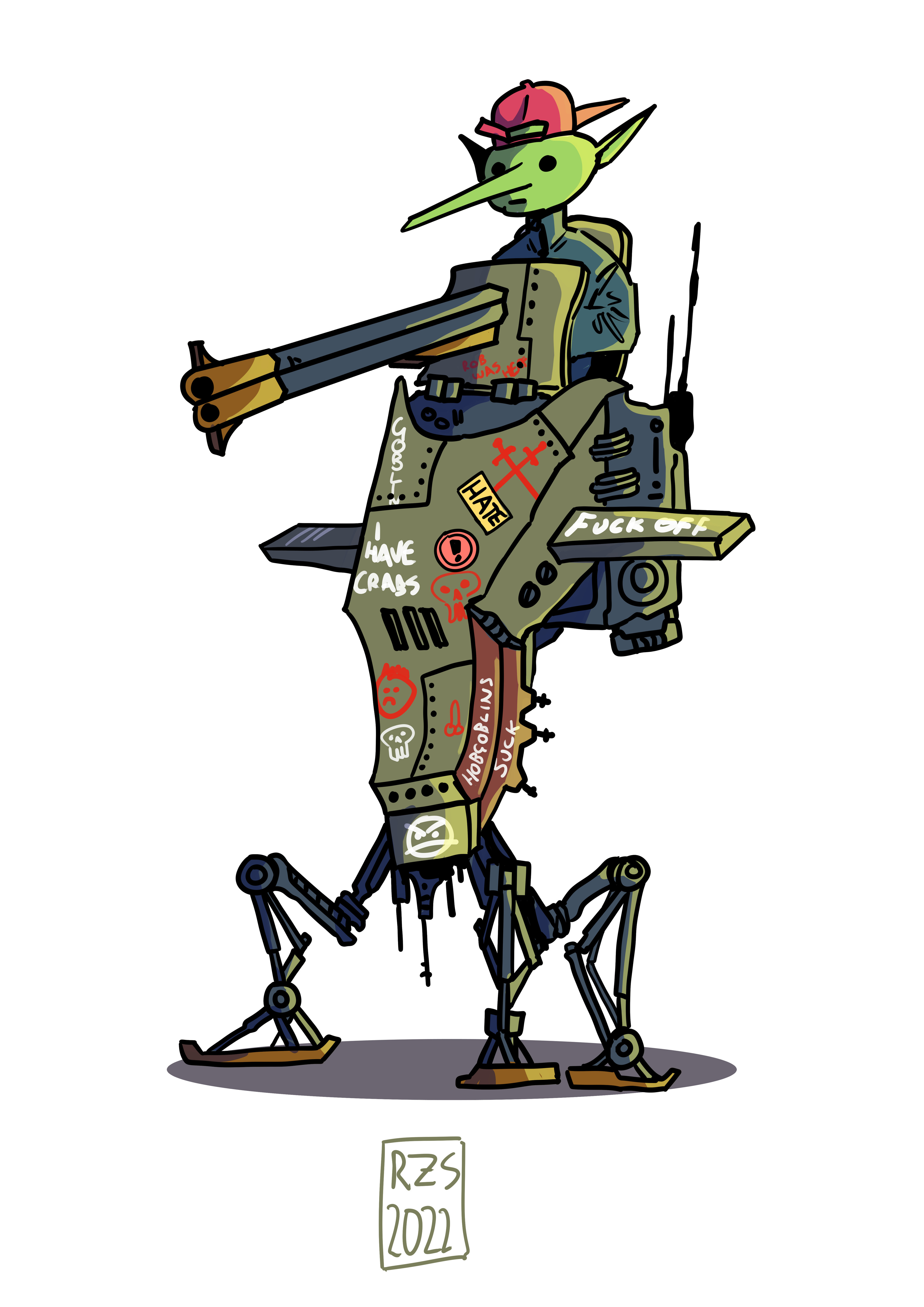 The three-footed mosquito model! An exceptionally poor choice in engineering.