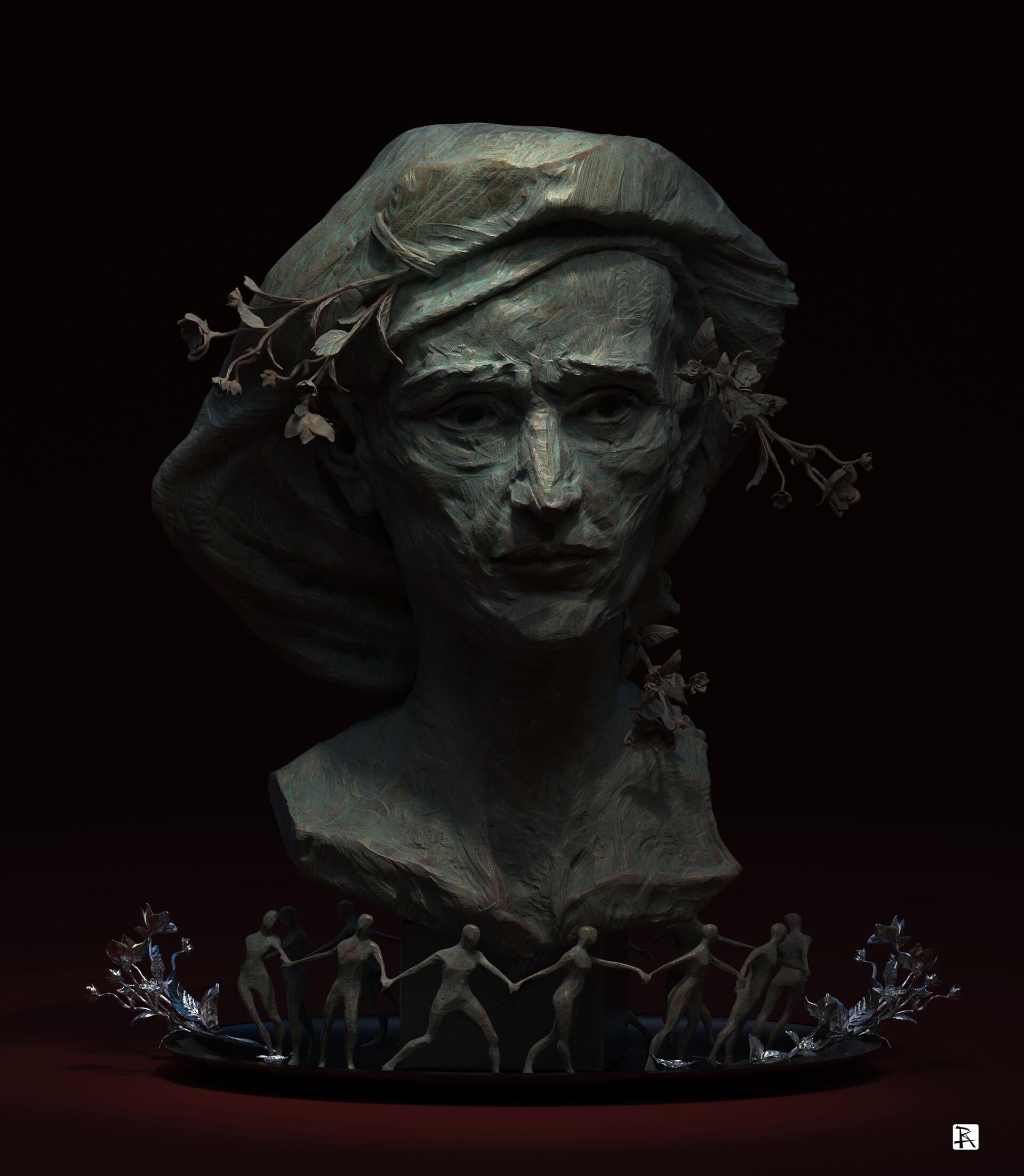 Béres Rudolf Artist - Circling in a dream 222