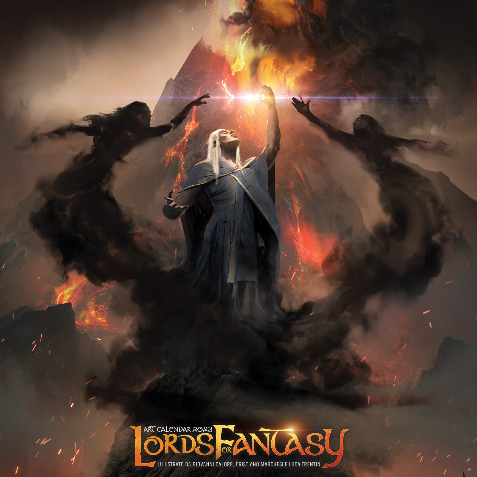 Annatar king of shadows and illusions with the mount Doom 