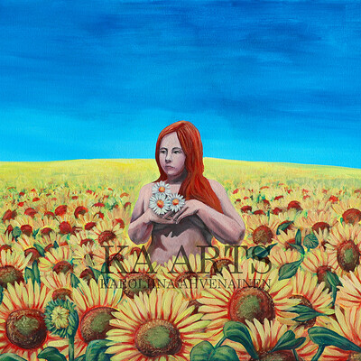 Sunflower Fields. Simple Acrylic Painting. by Artistic-lynx on DeviantArt