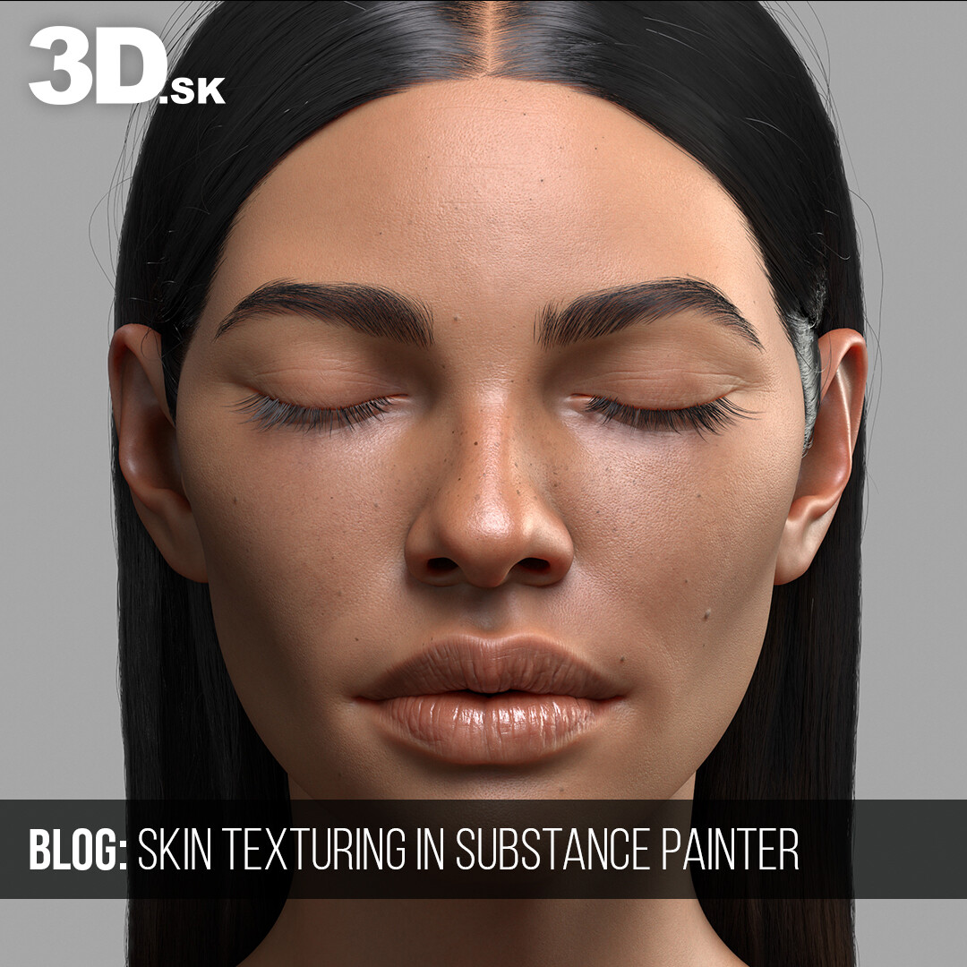 ArtStation How To Make SKIN TEXTURES In Substance Painter Step by step artstation-how-to-make-skin-textures-in-substance-painter-step-by-step