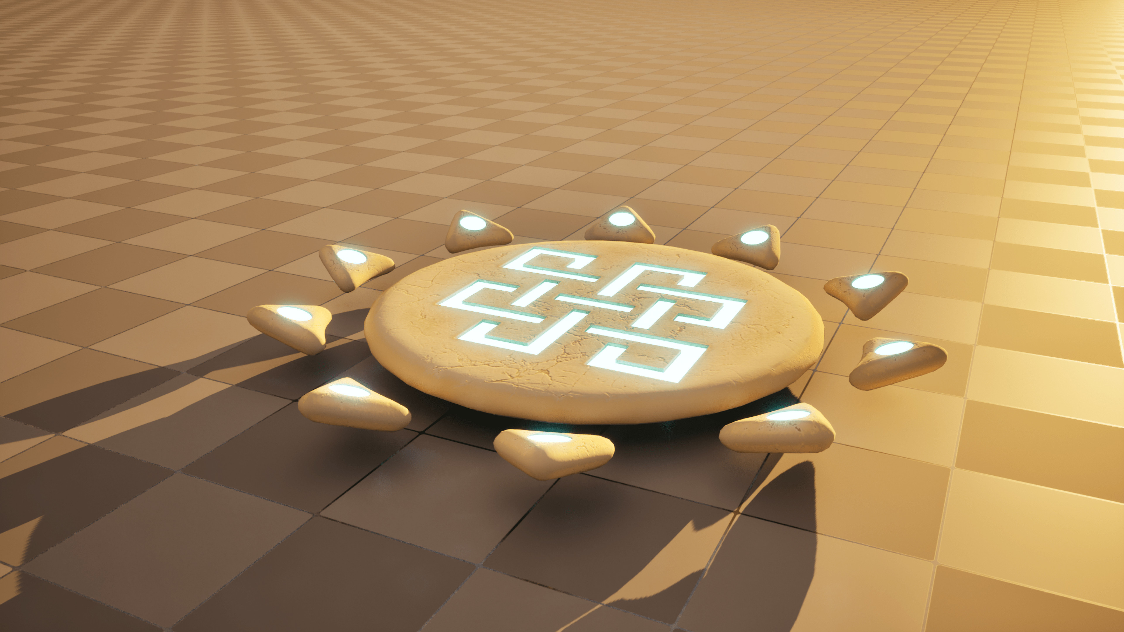 Unreal Render with Sunset