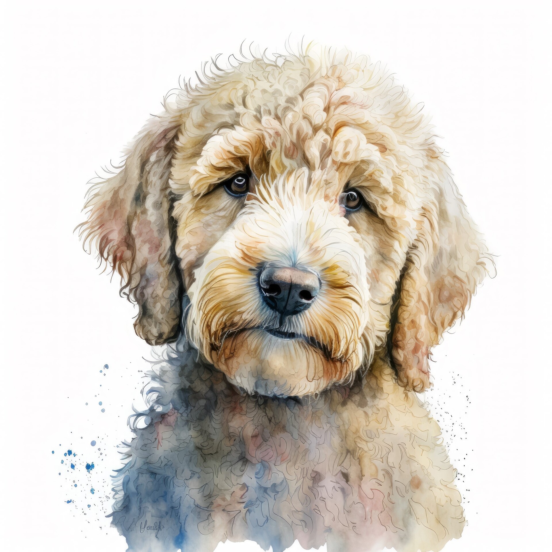 Goldendoodle painting new arrivals