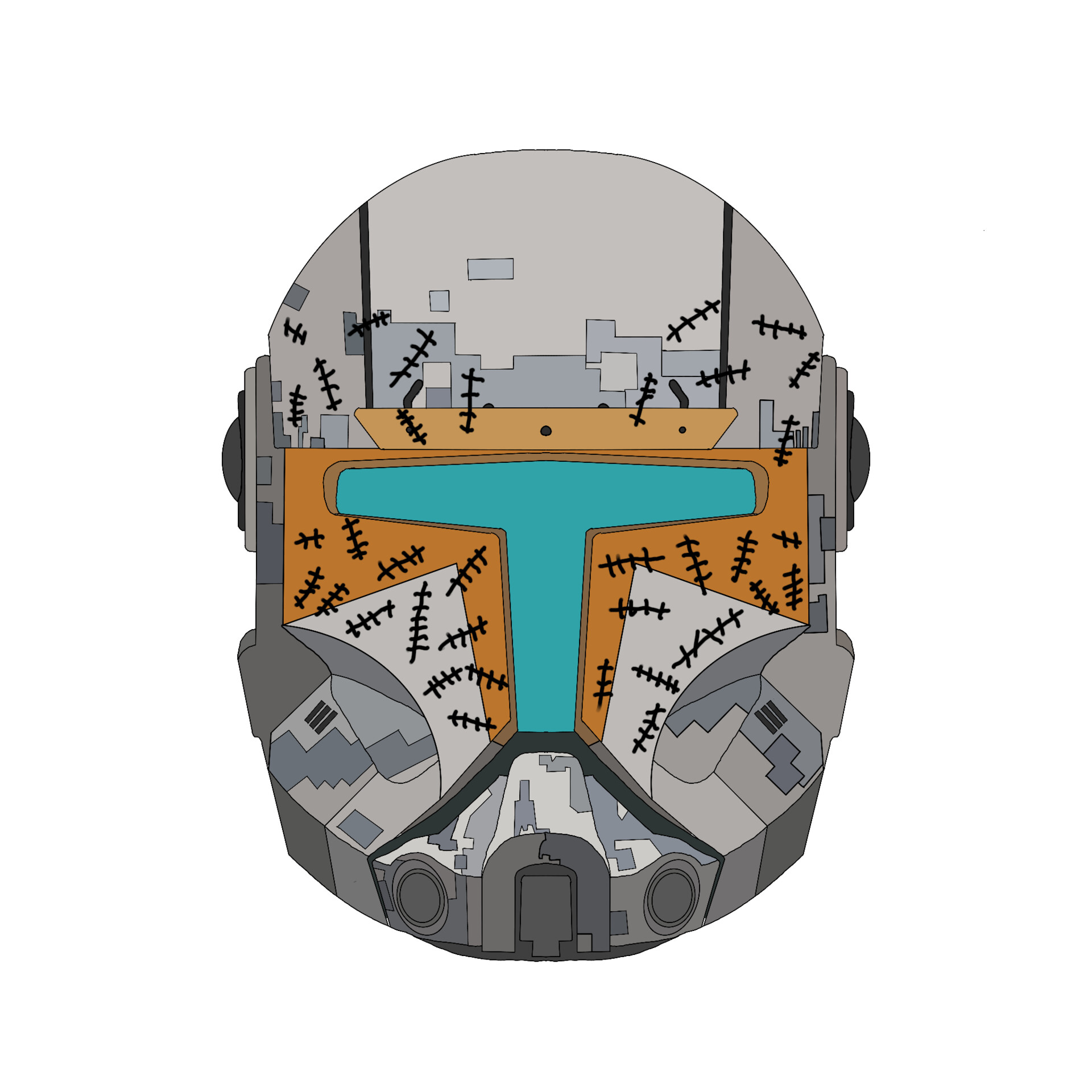 ArtStation Clone Commando Gregor Helmet