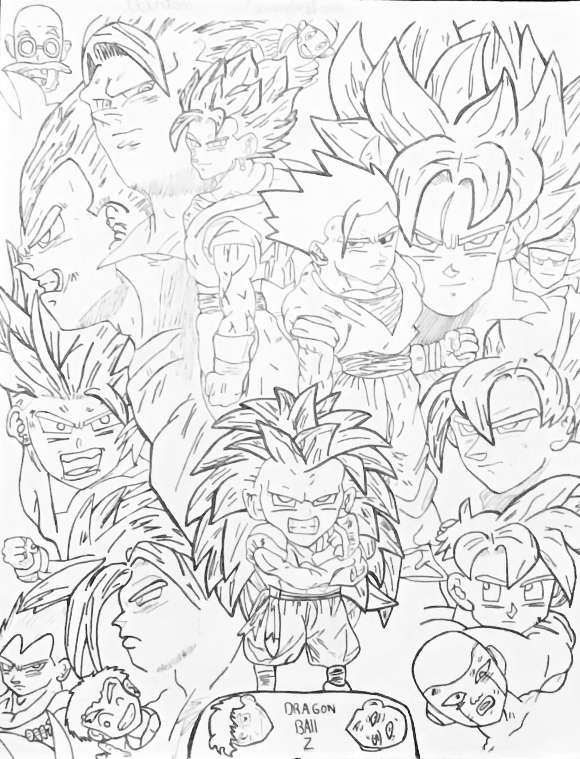 ArtStation - Dragon Ball Z manga page study
