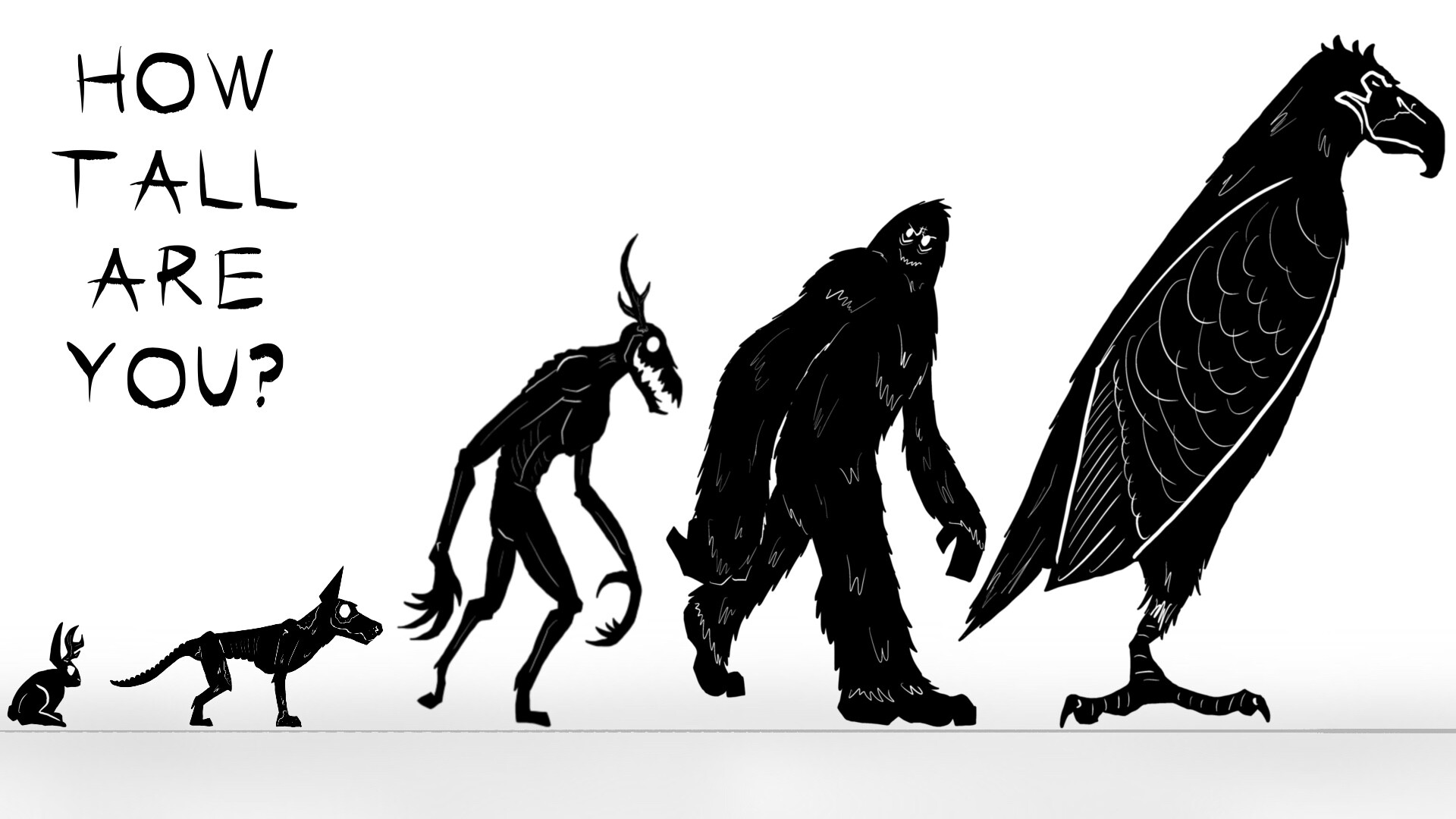 ArtStation - How tall are you compared to a cryptids?