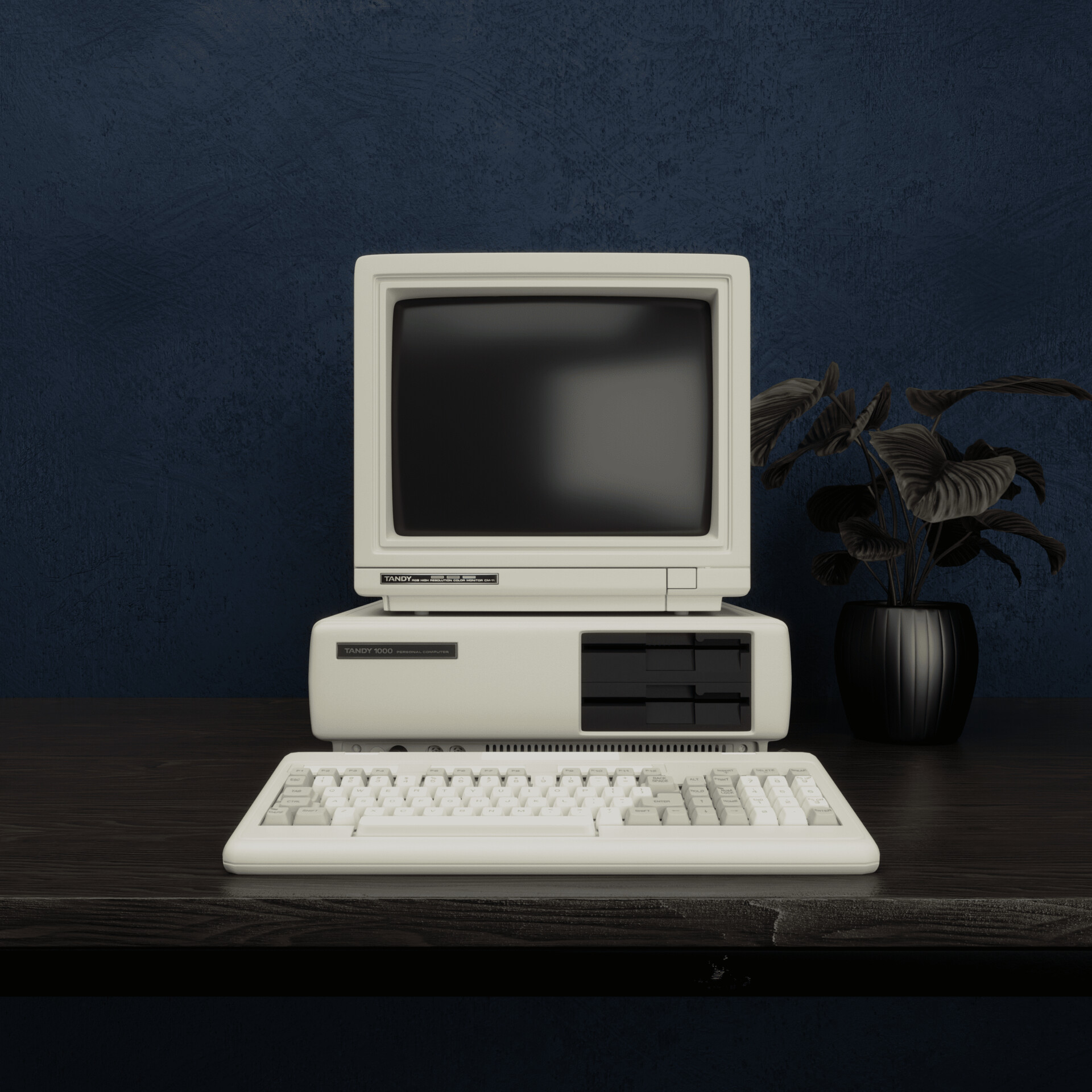 ArtStation - Tandy 1000 home computer