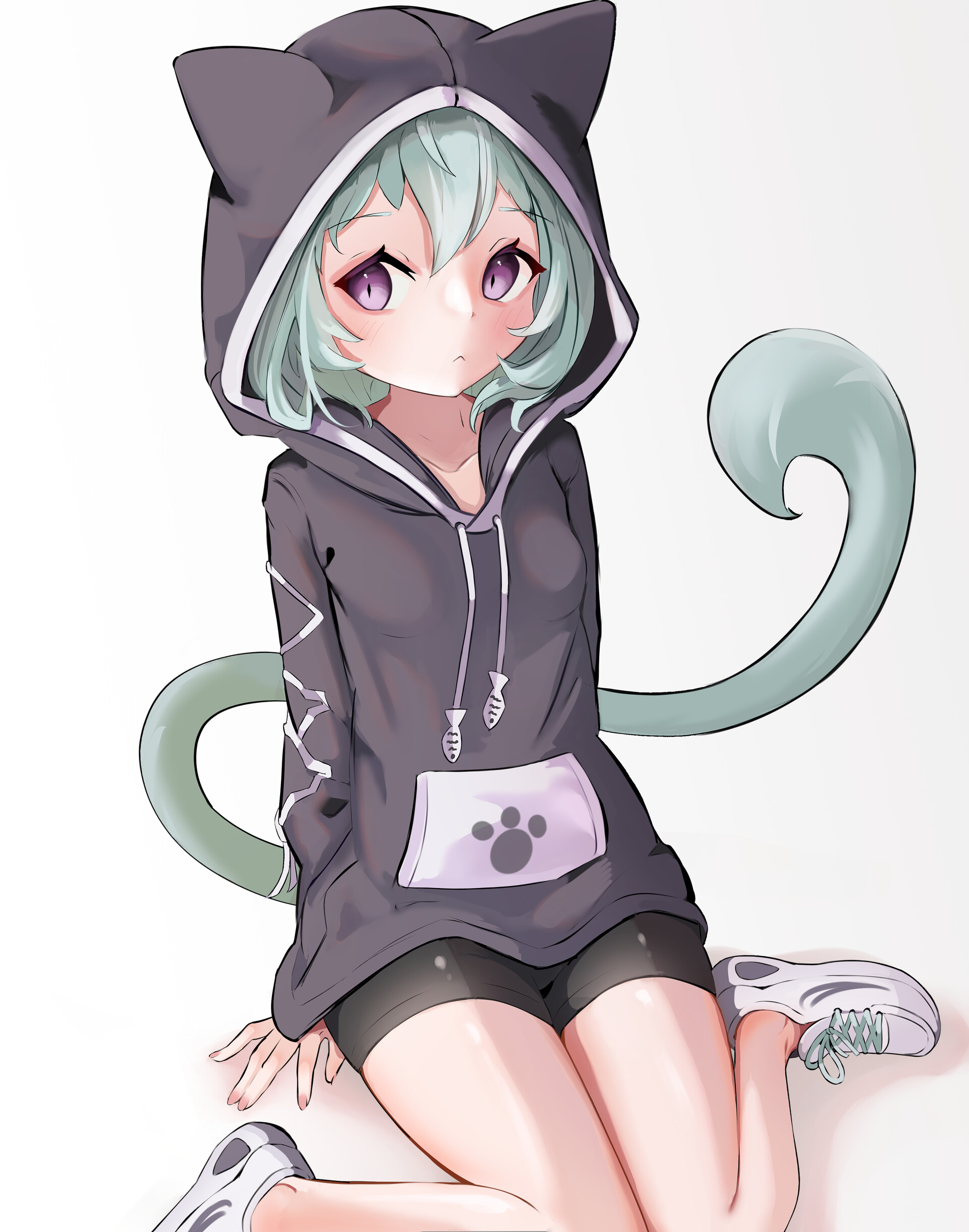 Girl039s Anime Neko Atsume Cute Cats Hoodies Coats Sweaters Stundets   eBay