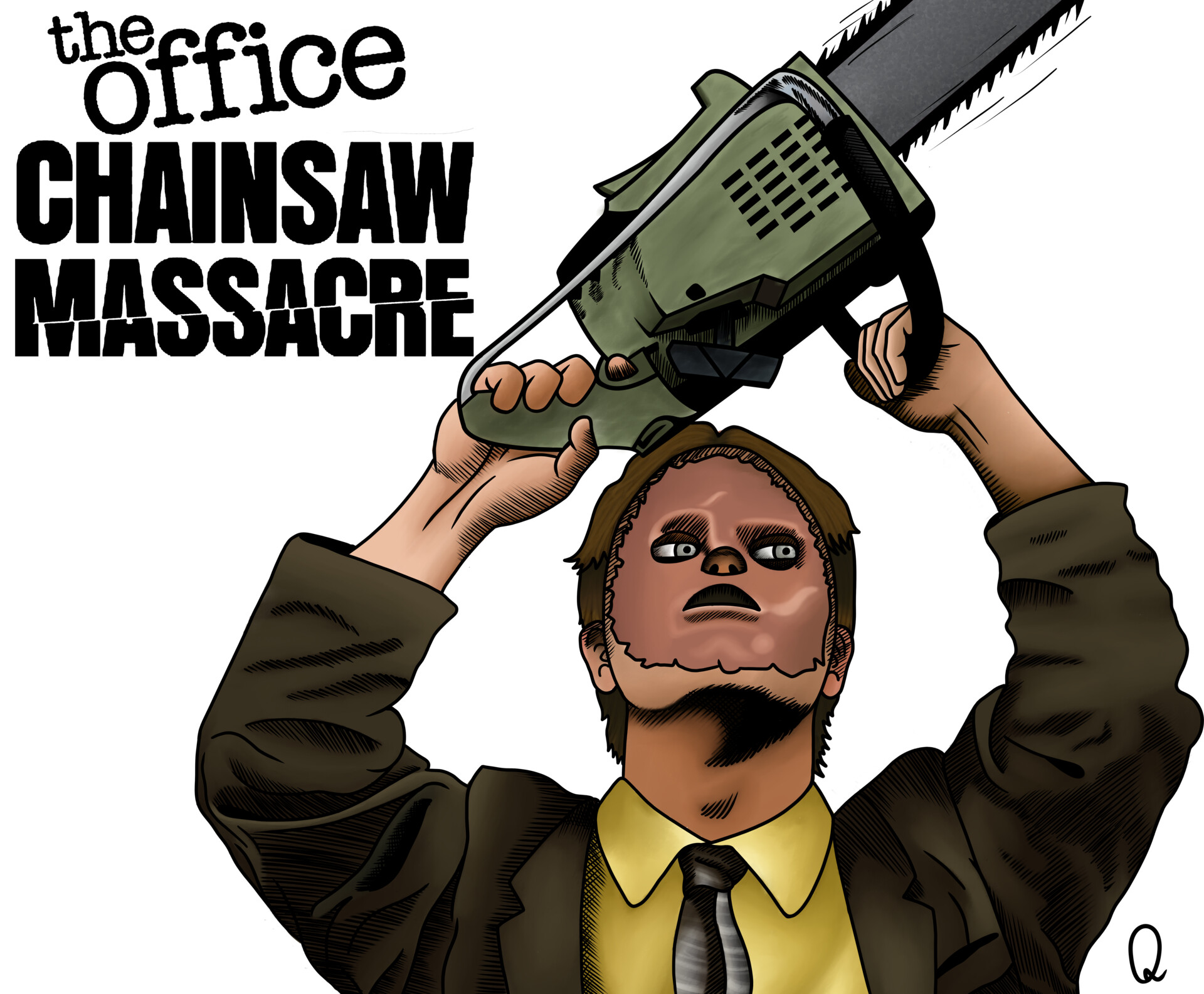 ArtStation The Office Chainsaw Massacre Dwight
