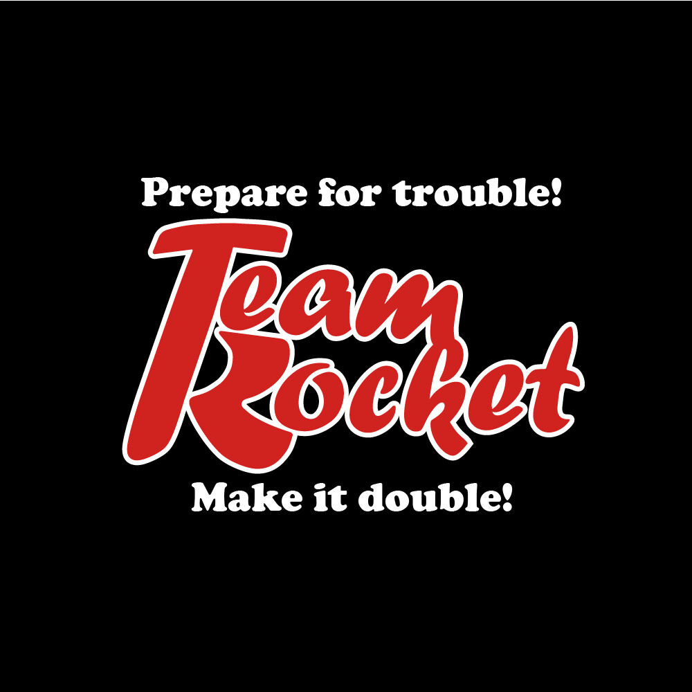 team rocket logo black