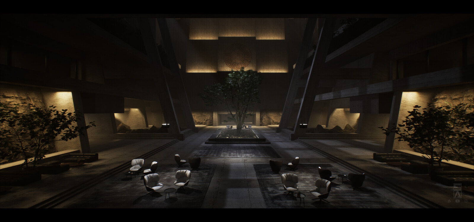 Unreal Engine 5 - Brutalist Interior Practice