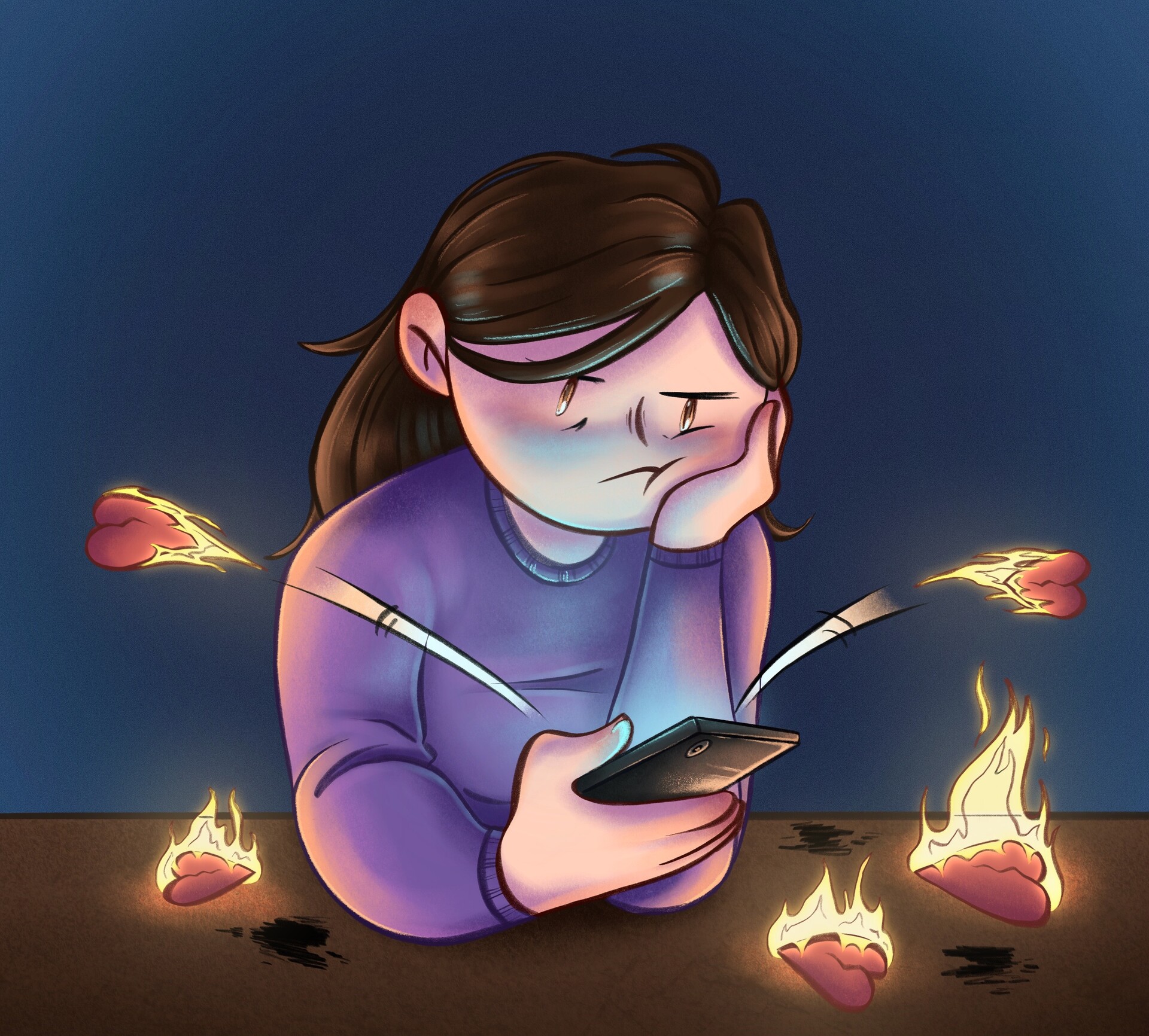 ArtStation - Dating App Burnout