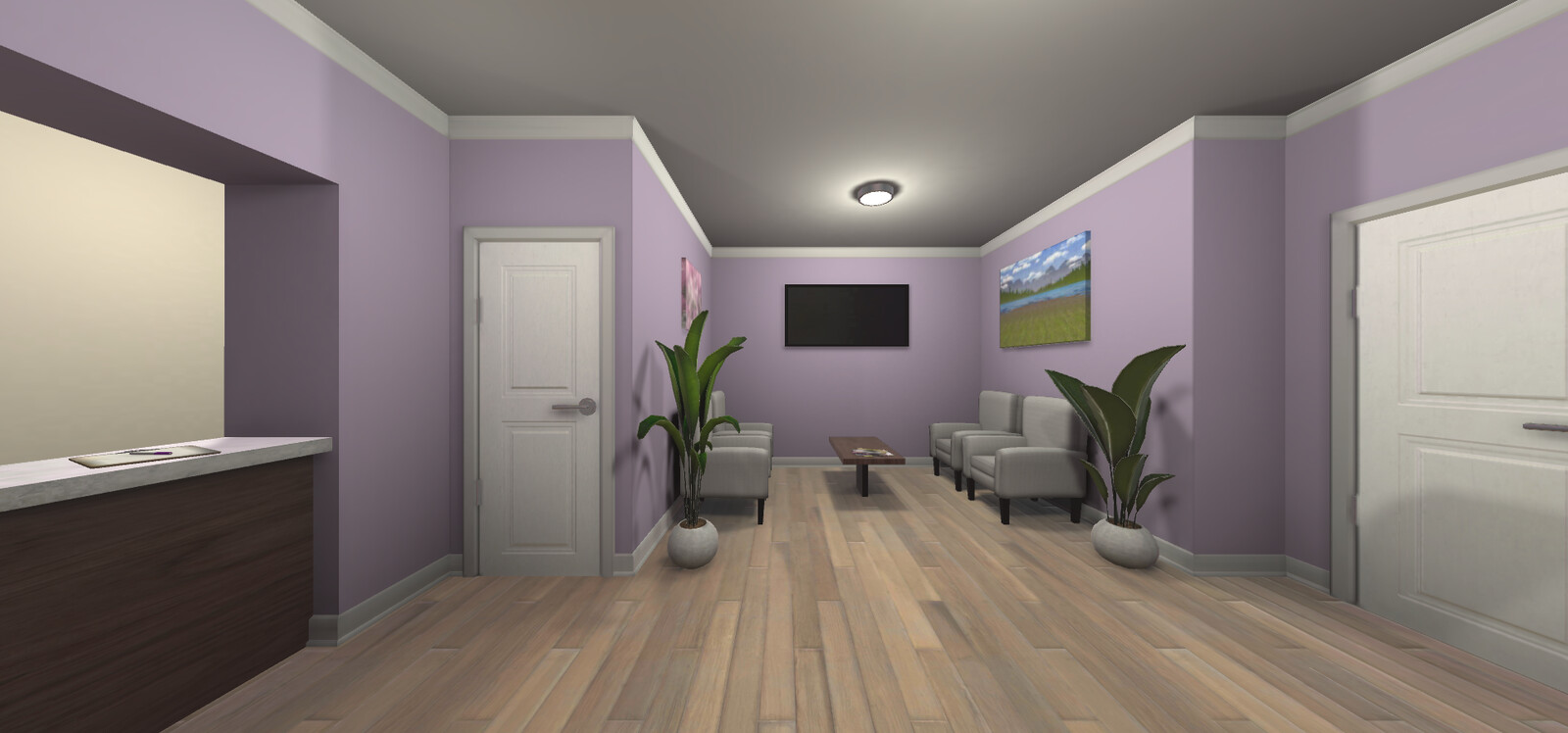 Image of the waiting room from The Power of VR (NurtureVR)