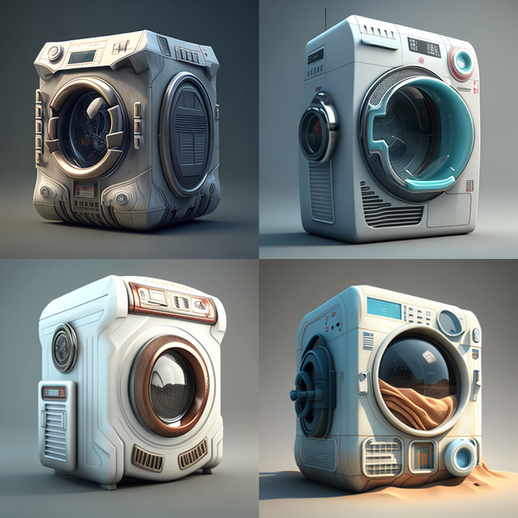 ArtStation Futuristic washing machine
