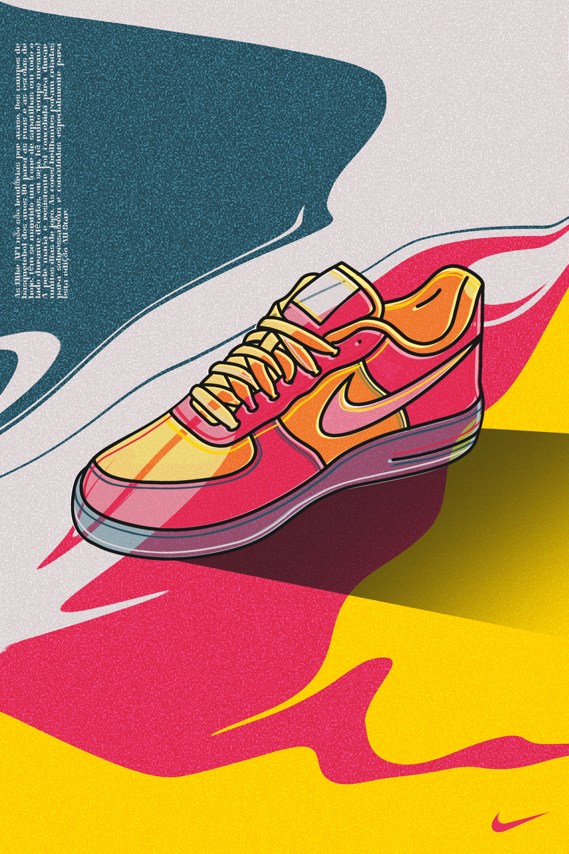 Nike Air Force One printed poster