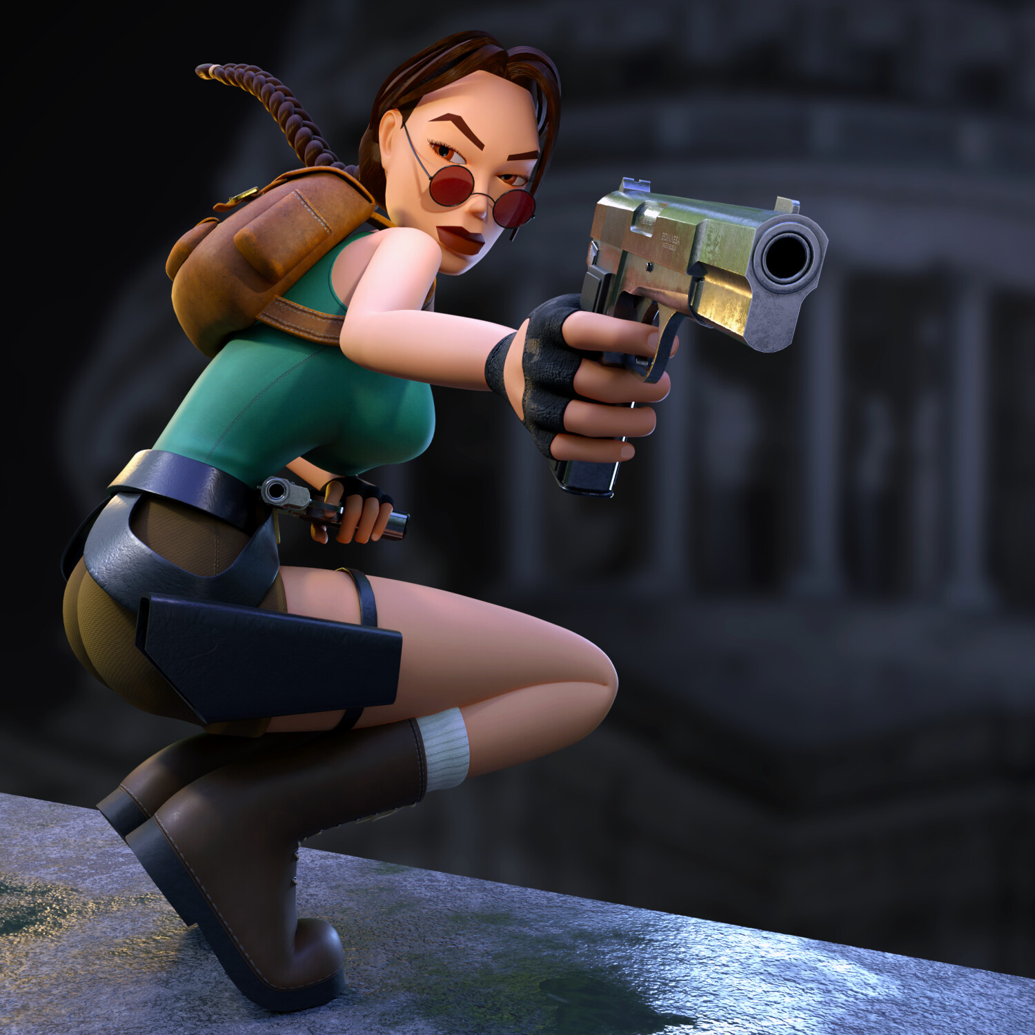 ArtStation Classic Lara Croft Render Recriation