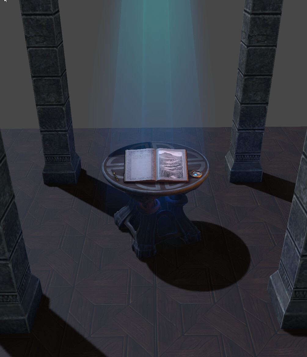 Earlier on: Fake light shafts, always add depth.